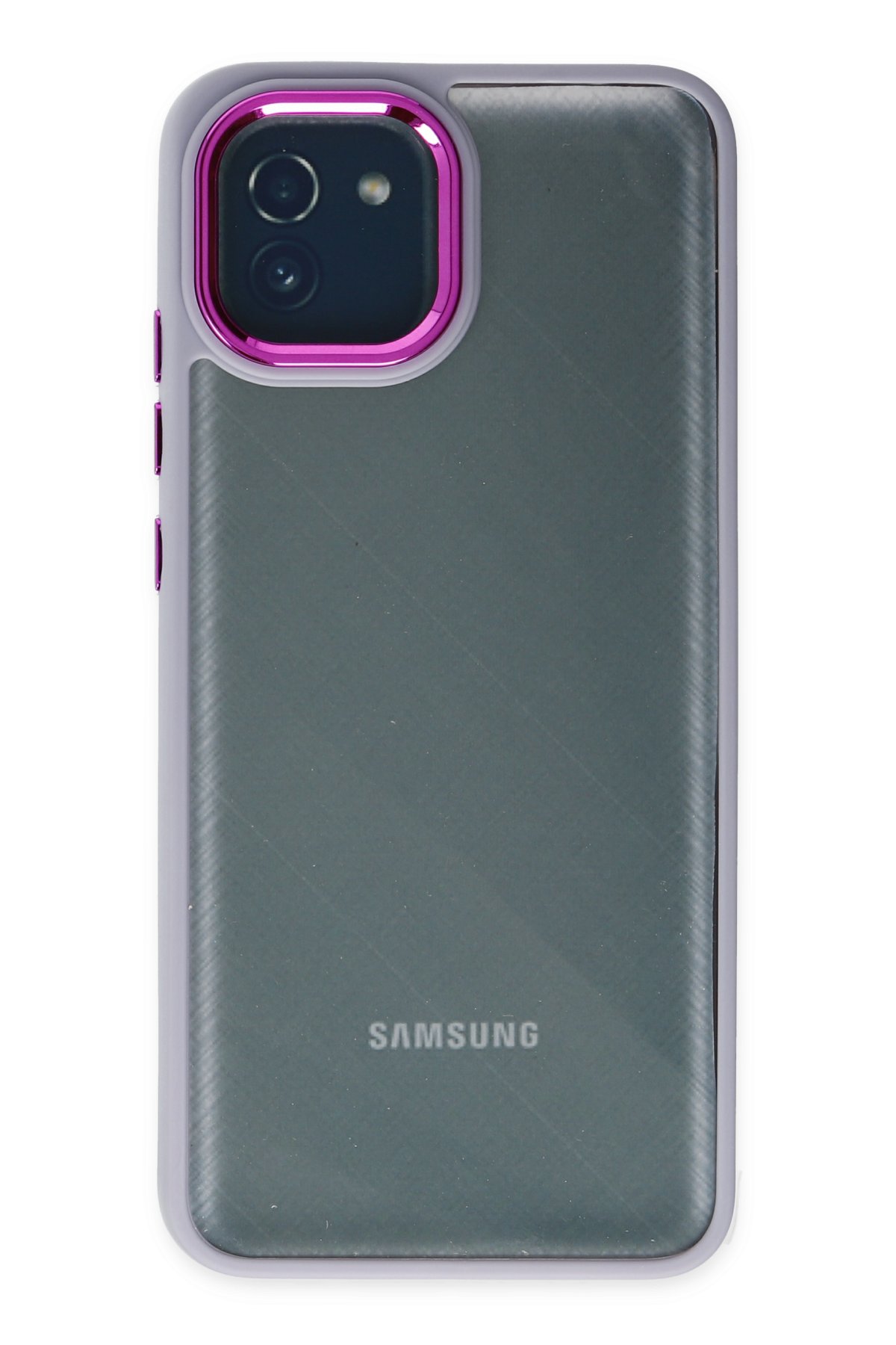 Newface Samsung Galaxy A03 Kılıf Pars Lens Yüzüklü Silikon - Siyah