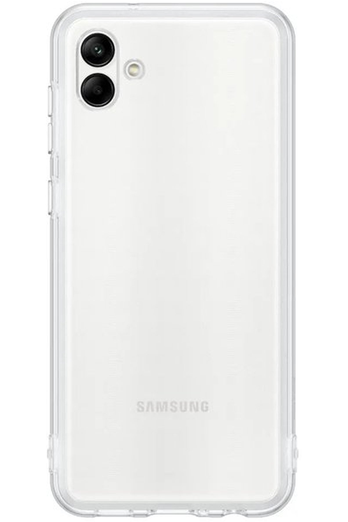 Newface Samsung Galaxy A04 Kılıf Pars Lens Yüzüklü Silikon - Gümüş