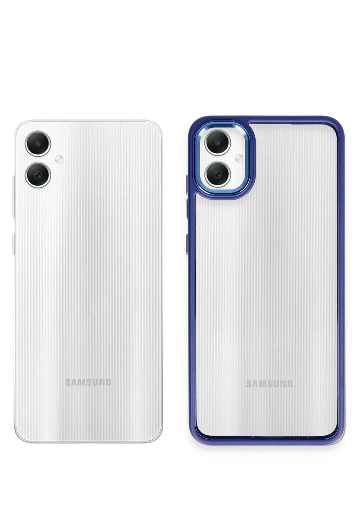 Newface Samsung Galaxy A05 Kılıf Joy Lens Standlı Kapak - Lacivert