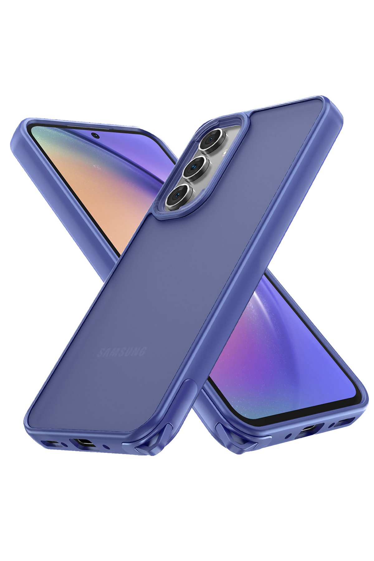 Newface Samsung Galaxy A05S Kılıf Joy Lens Standlı Kapak - Kırmızı