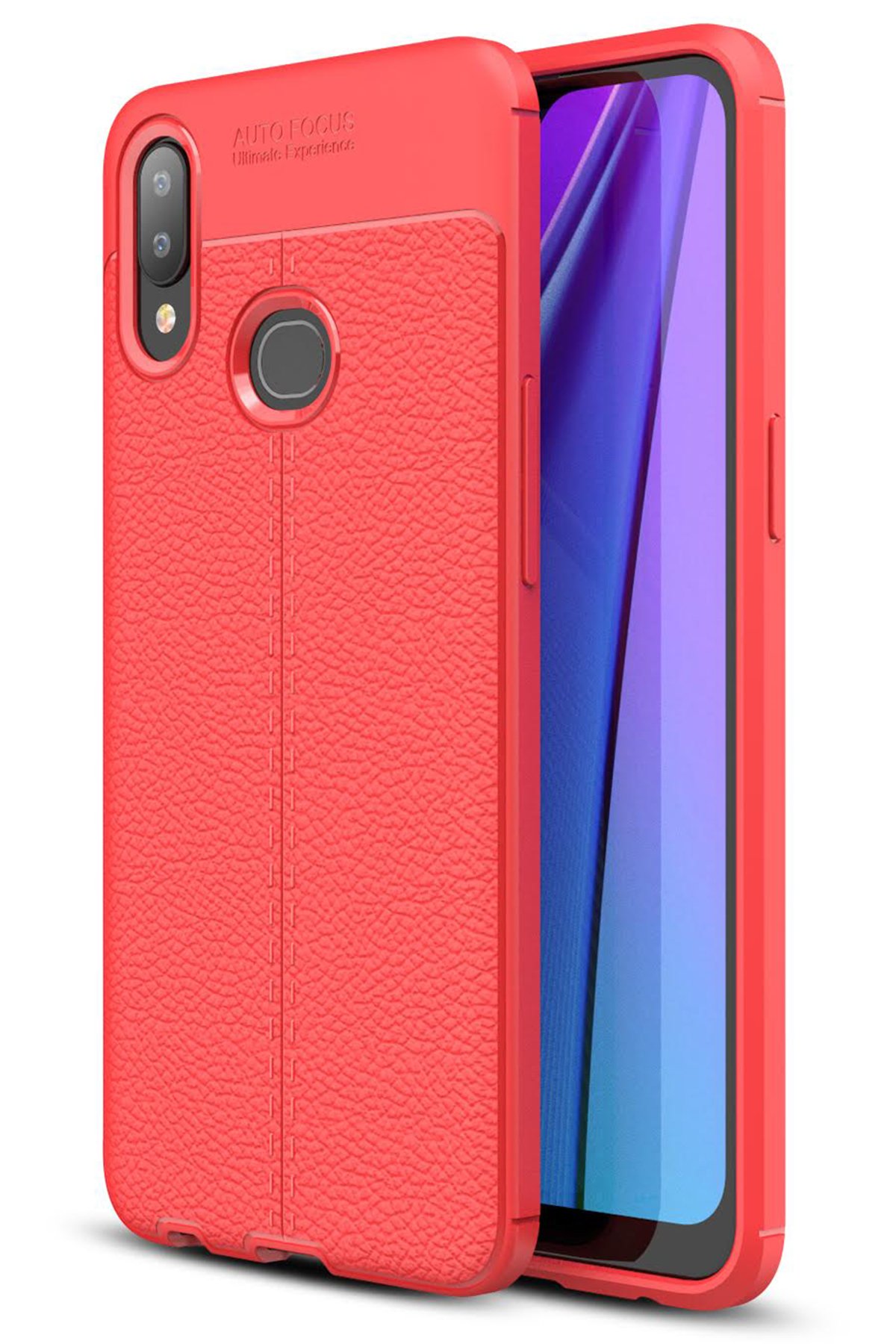 Newface Samsung Galaxy A10S Kılıf Montreal Silikon Kapak - Kırmızı