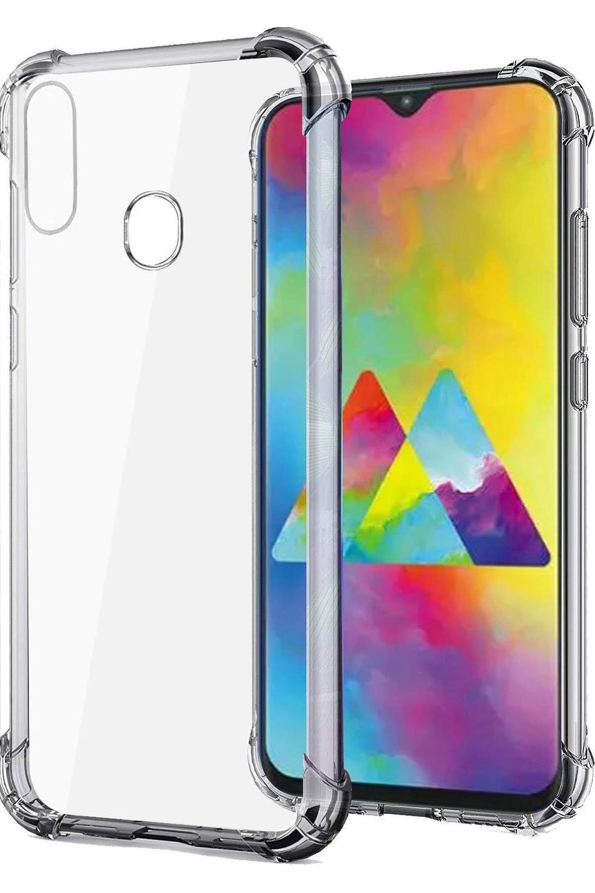 Newface Samsung Galaxy A10S Kılıf Platin Silikon - Sarı