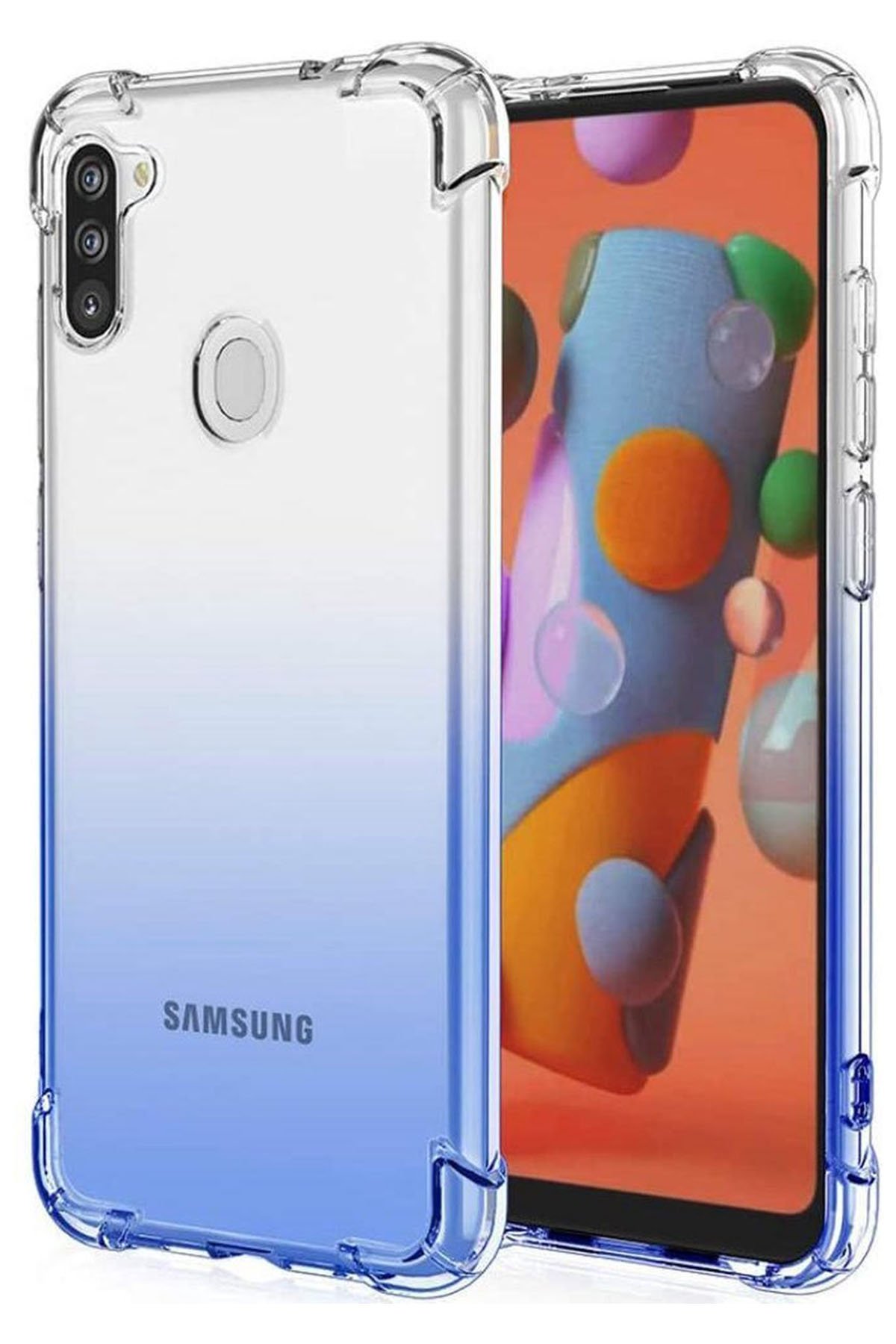 Newface Samsung Galaxy A11 Kılıf Miami Şeffaf Silikon - Şeffaf