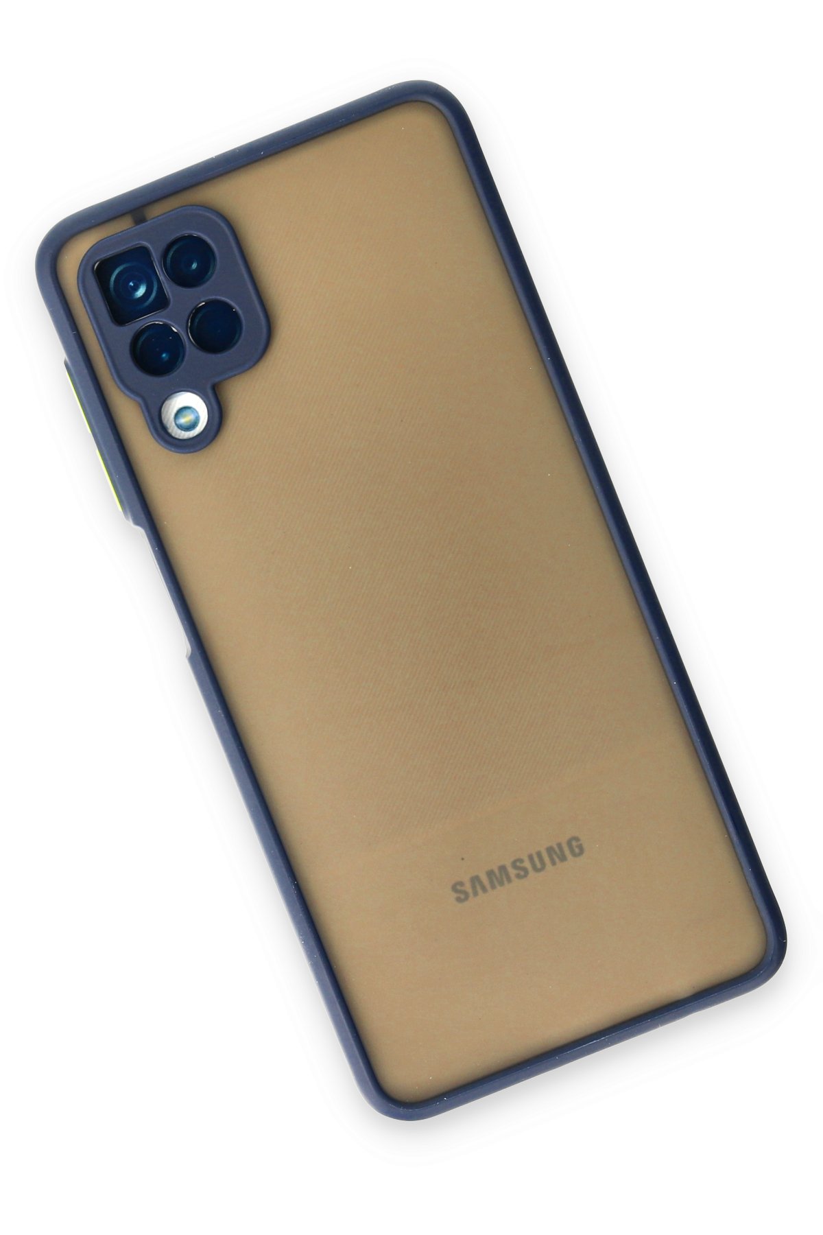 Newface Samsung Galaxy A12 Kılıf Nano içi Kadife Silikon - Koyu Yeşil