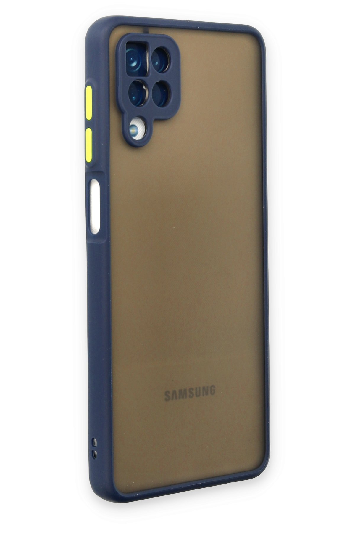 Newface Samsung Galaxy A12 Kılıf Nano içi Kadife Silikon - Koyu Yeşil