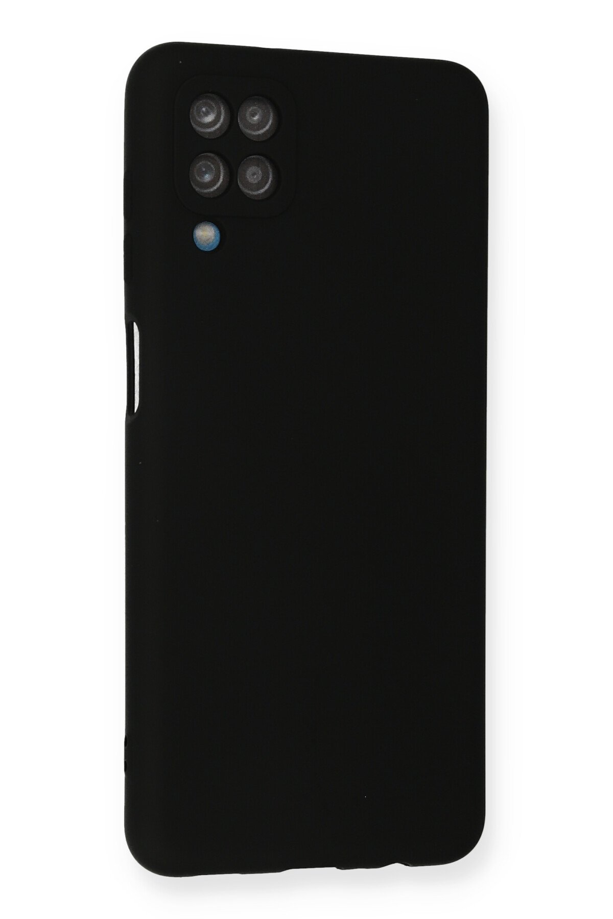 Newface Samsung Galaxy A12 Kılıf Volet Silikon - Siyah