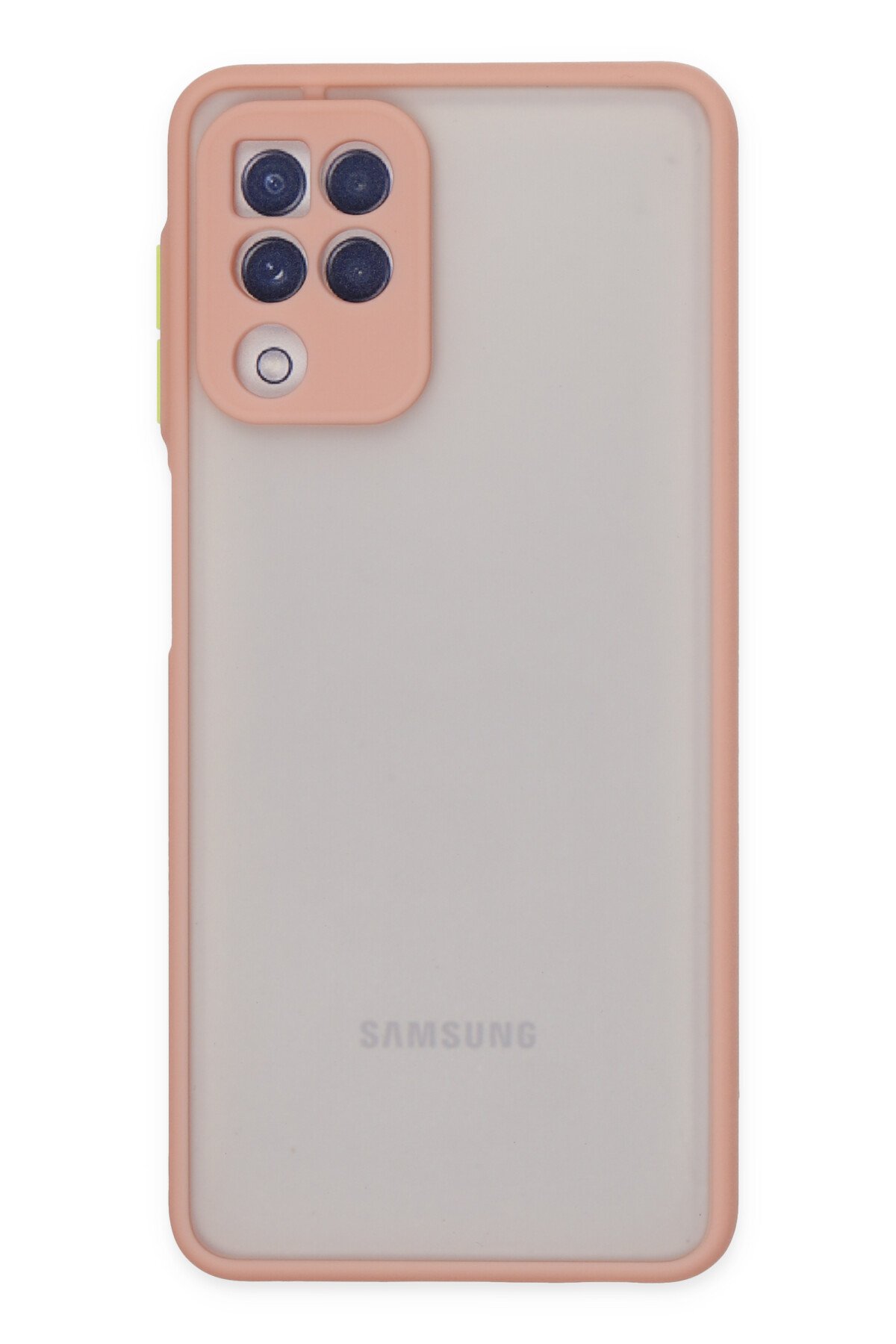 Newface Samsung Galaxy A22 Kılıf Nano içi Kadife Silikon - Siyah