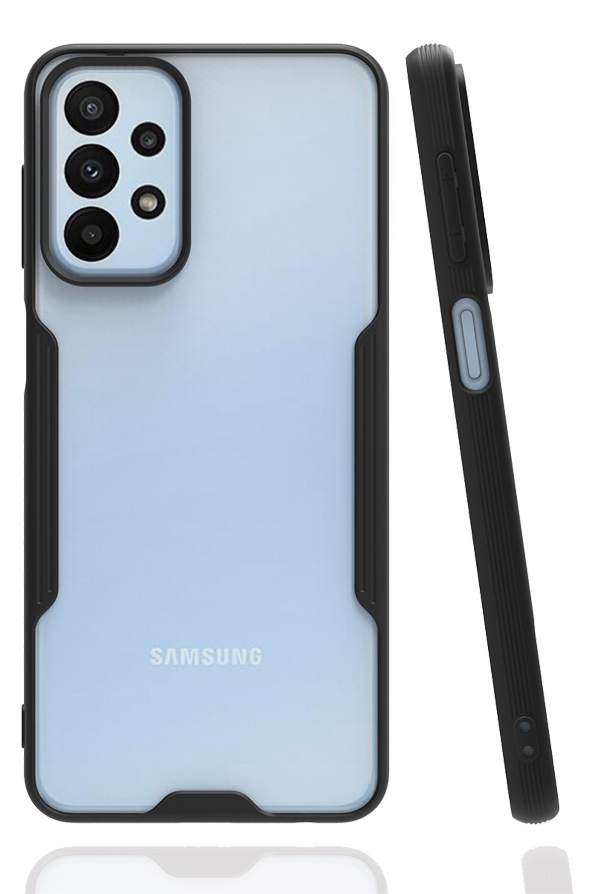 Newface Samsung Galaxy A23 4G Kılıf Nano içi Kadife Silikon - Lila