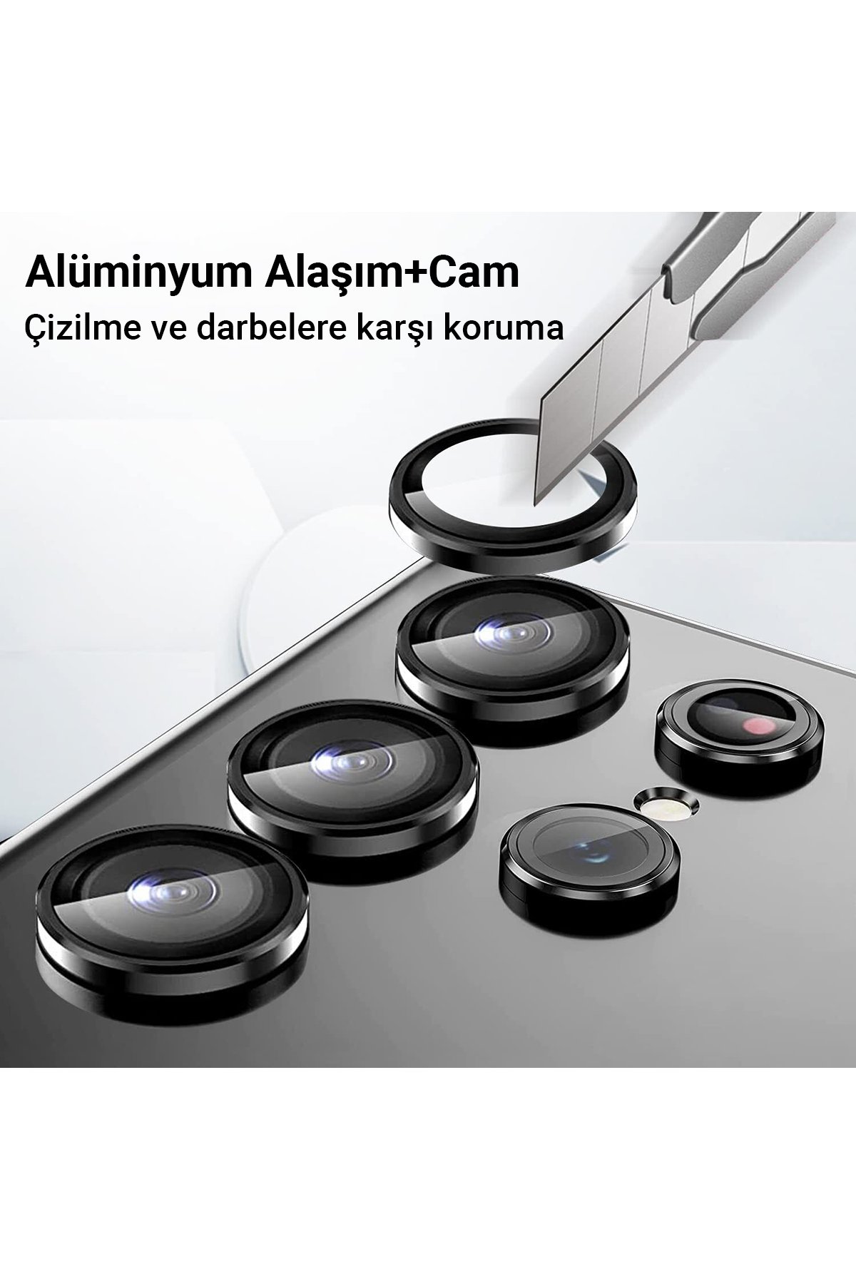 Newface Samsung Galaxy A34 5G Kılıf Joy Lens Standlı Kapak - Lacivert