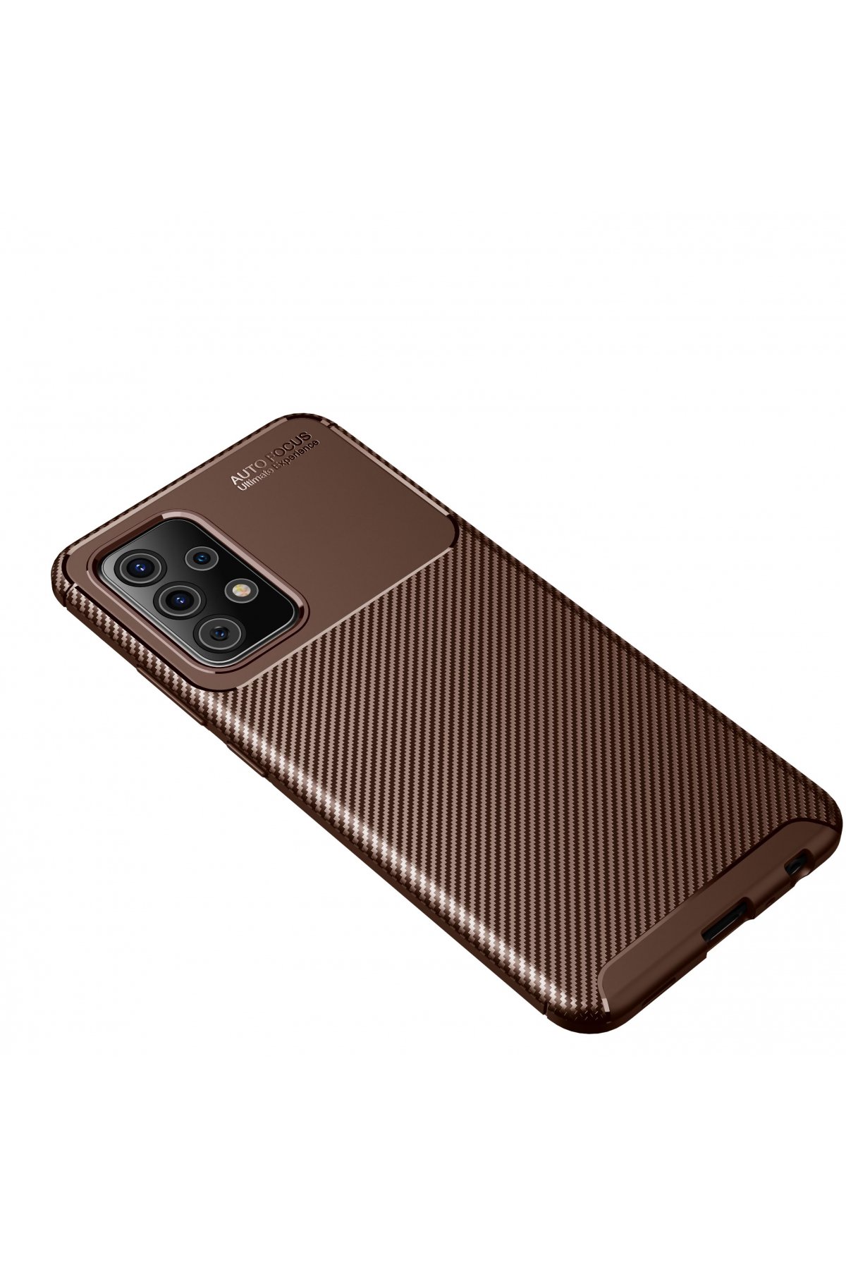 Newface Samsung Galaxy A52 Kılıf Nano içi Kadife Silikon - Turuncu