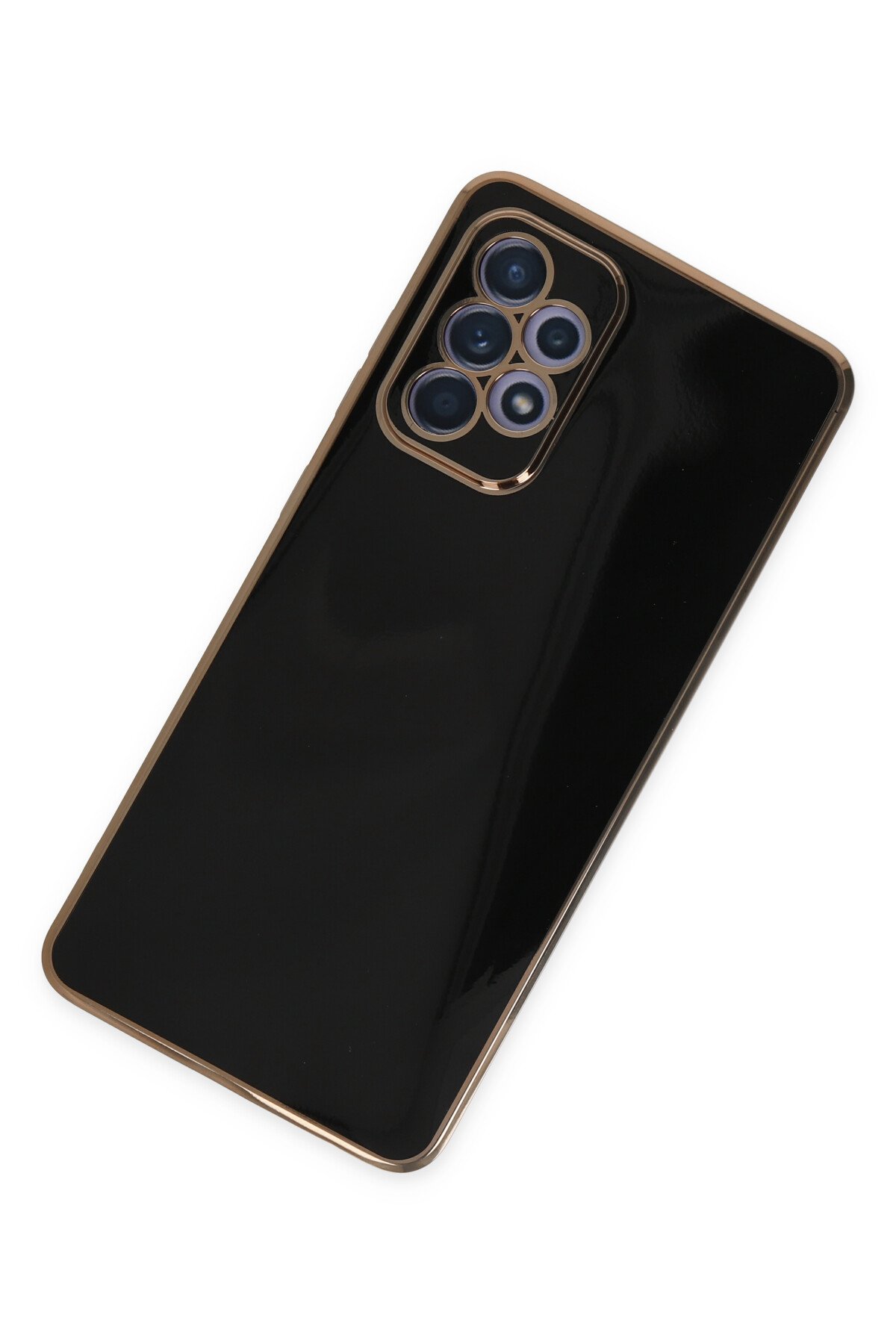 Newface Samsung Galaxy A52 Kılıf Mega Standlı Silikon - Siyah