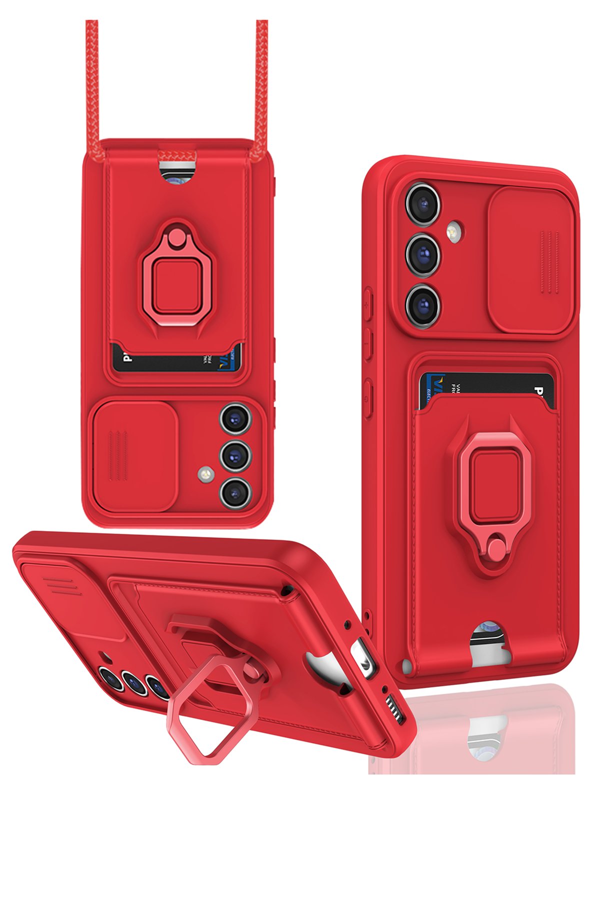 Newface Samsung Galaxy A54 5G Kılıf Elegant Kapak - Titan Gri