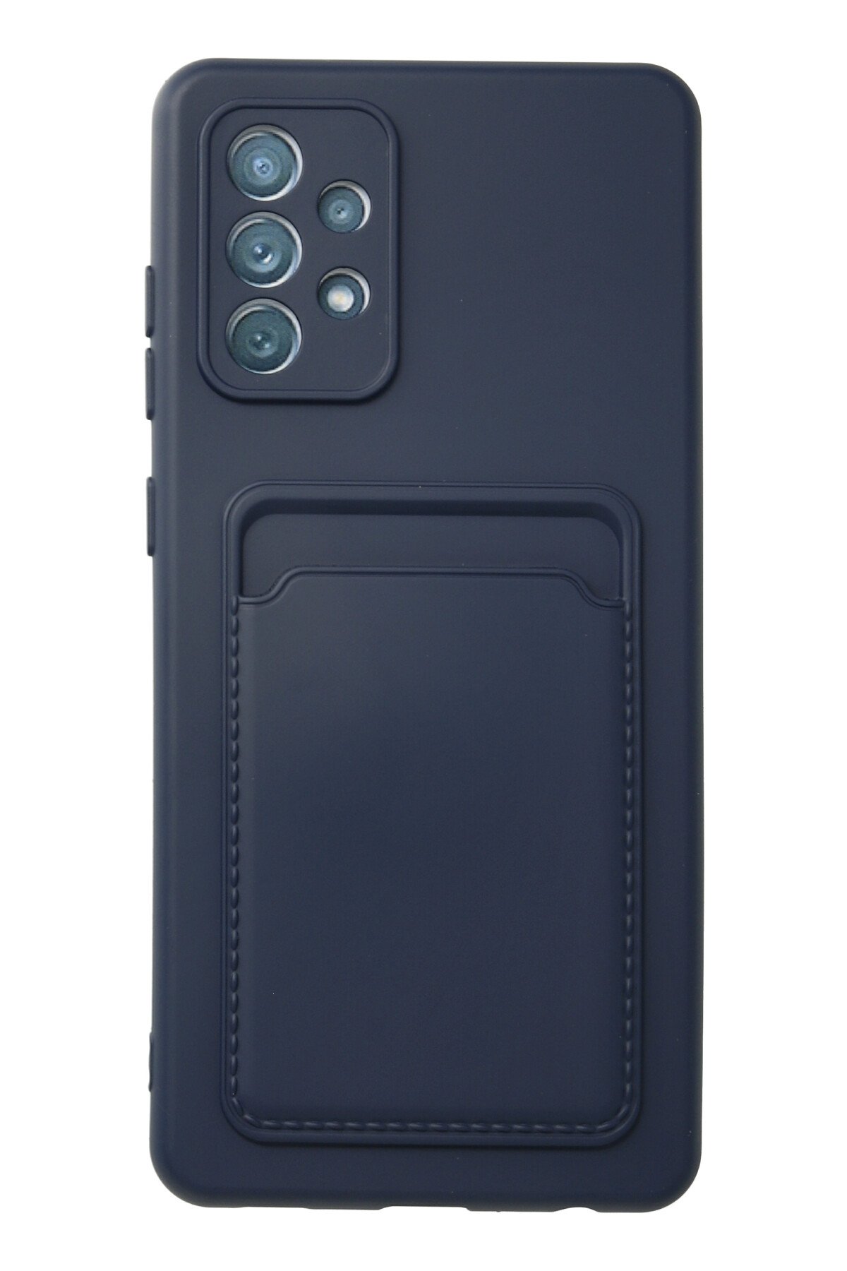 Newface Samsung Galaxy A72 Kılıf Montreal Silikon Kapak - Lacivert