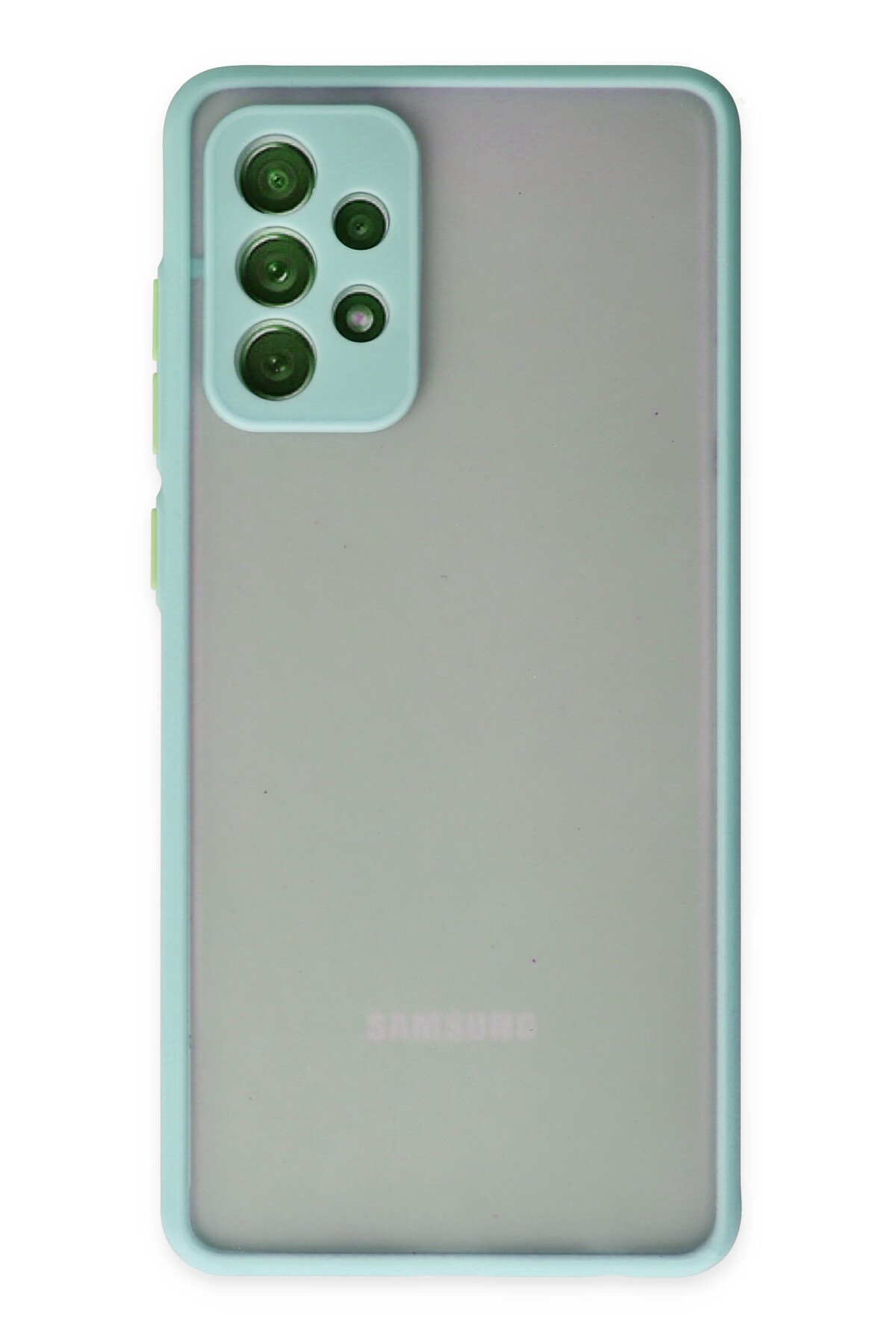 Newface Samsung Galaxy A72 Kılıf Platin Silikon - Lacivert