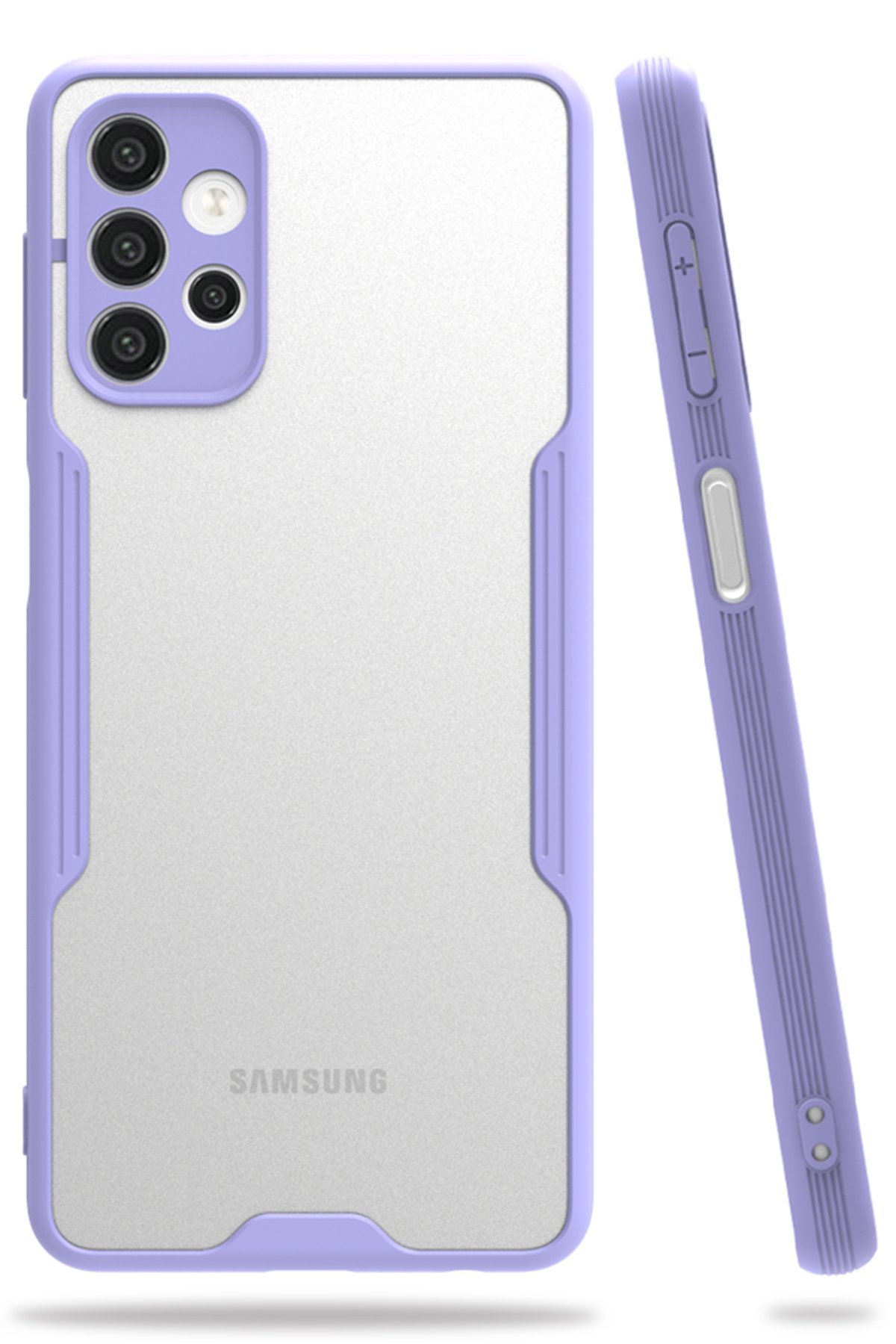 Newface Samsung Galaxy A72 Kılıf Pars Lens Yüzüklü Silikon - Yeşil