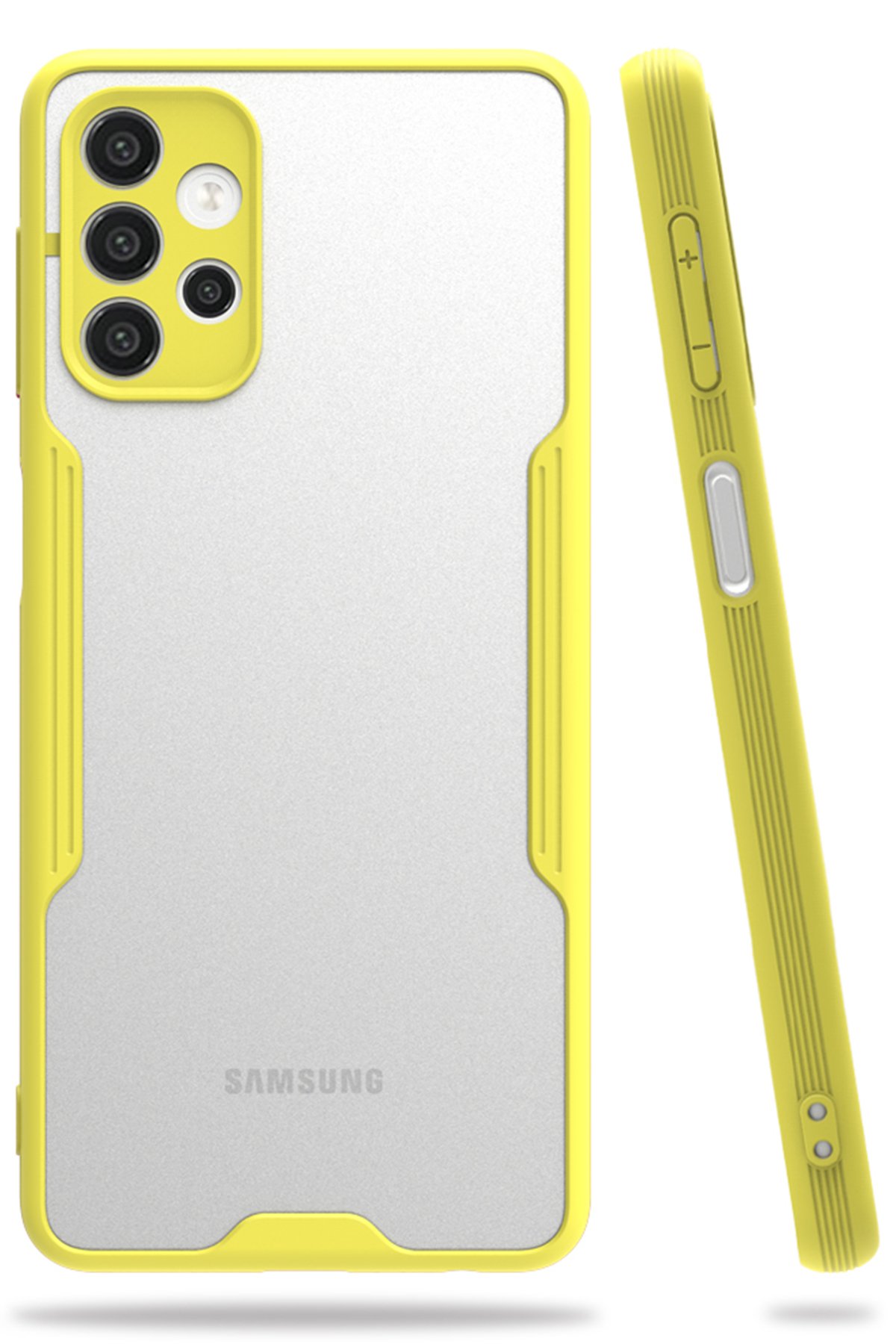 Newface Samsung Galaxy A72 Kılıf Platin Kamera Koruma Silikon - Yeşil