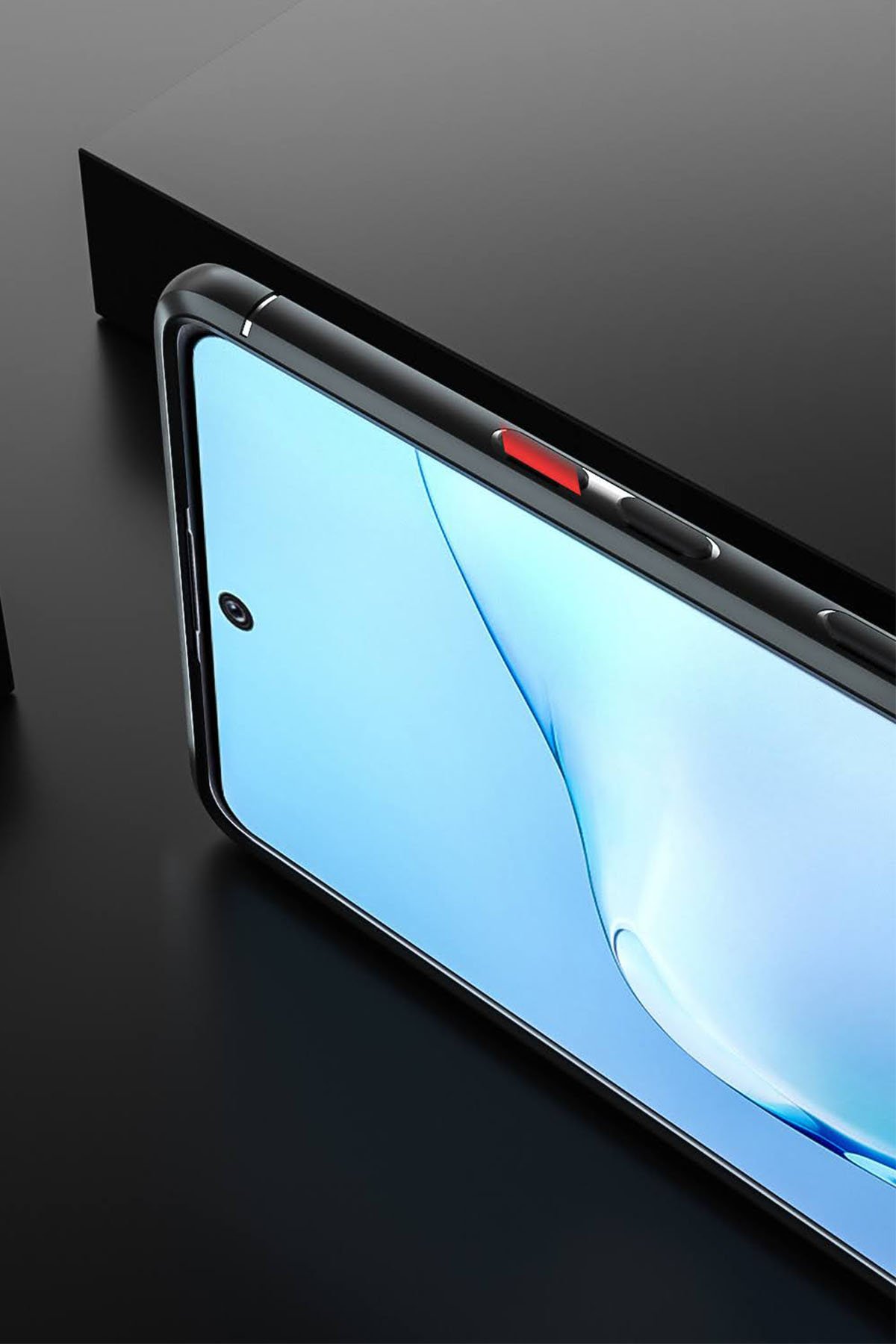 Newface Samsung Galaxy A91 / S10 Lite Kılıf Sofya Yüzüklü Silikon Kapak - Yeşil