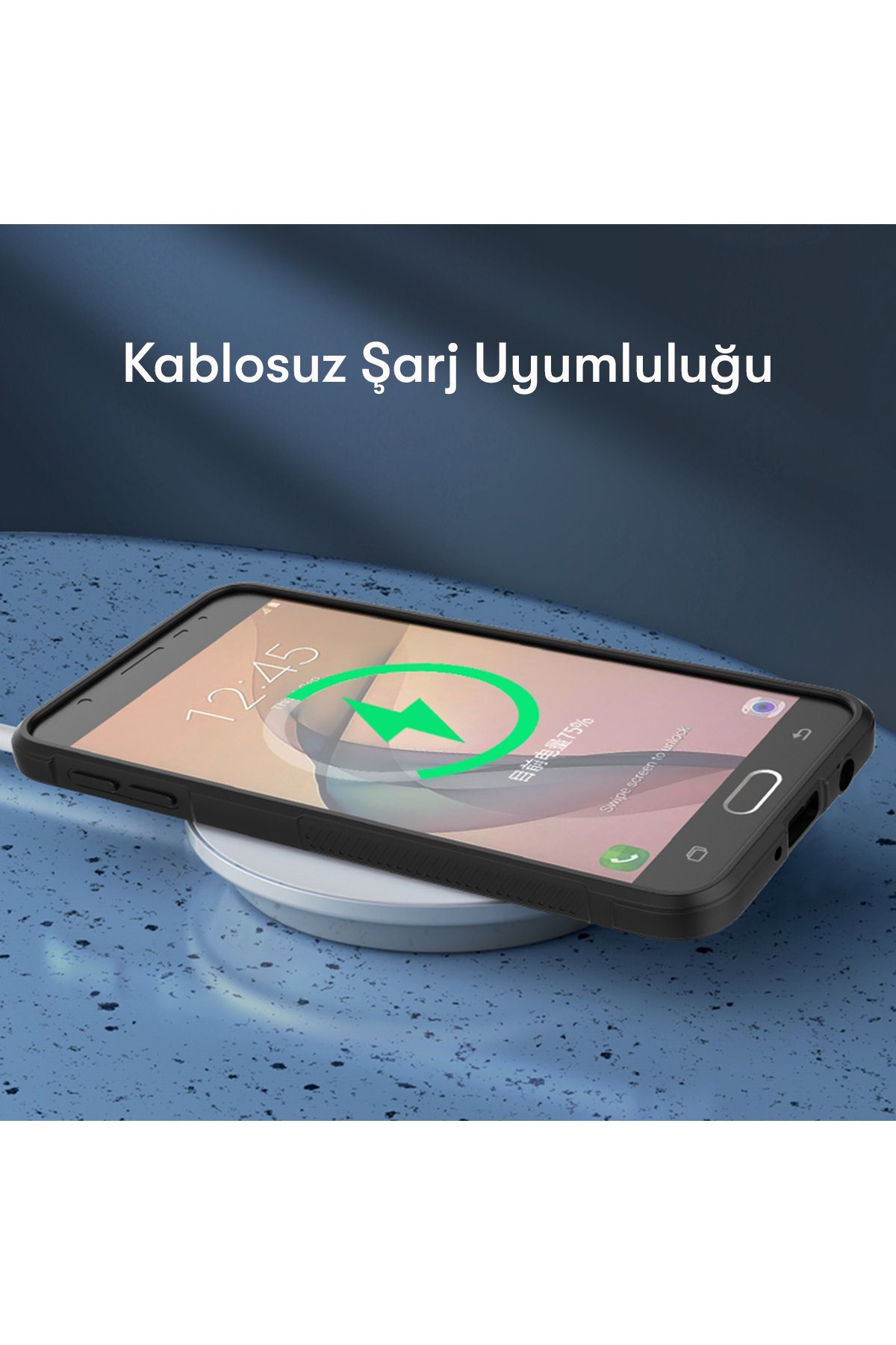 Newface Samsung Galaxy J7 Prime Kılıf Platin Silikon - Sarı