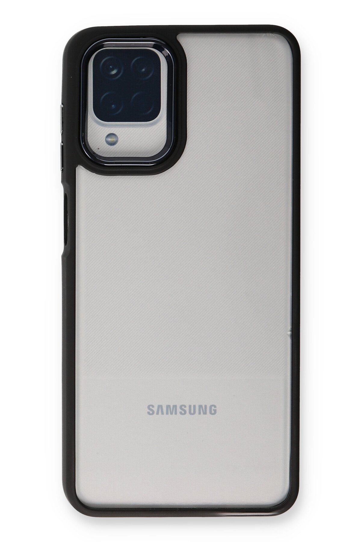 Newface Samsung Galaxy M12 Kılıf Elegant Kapak - Siyah