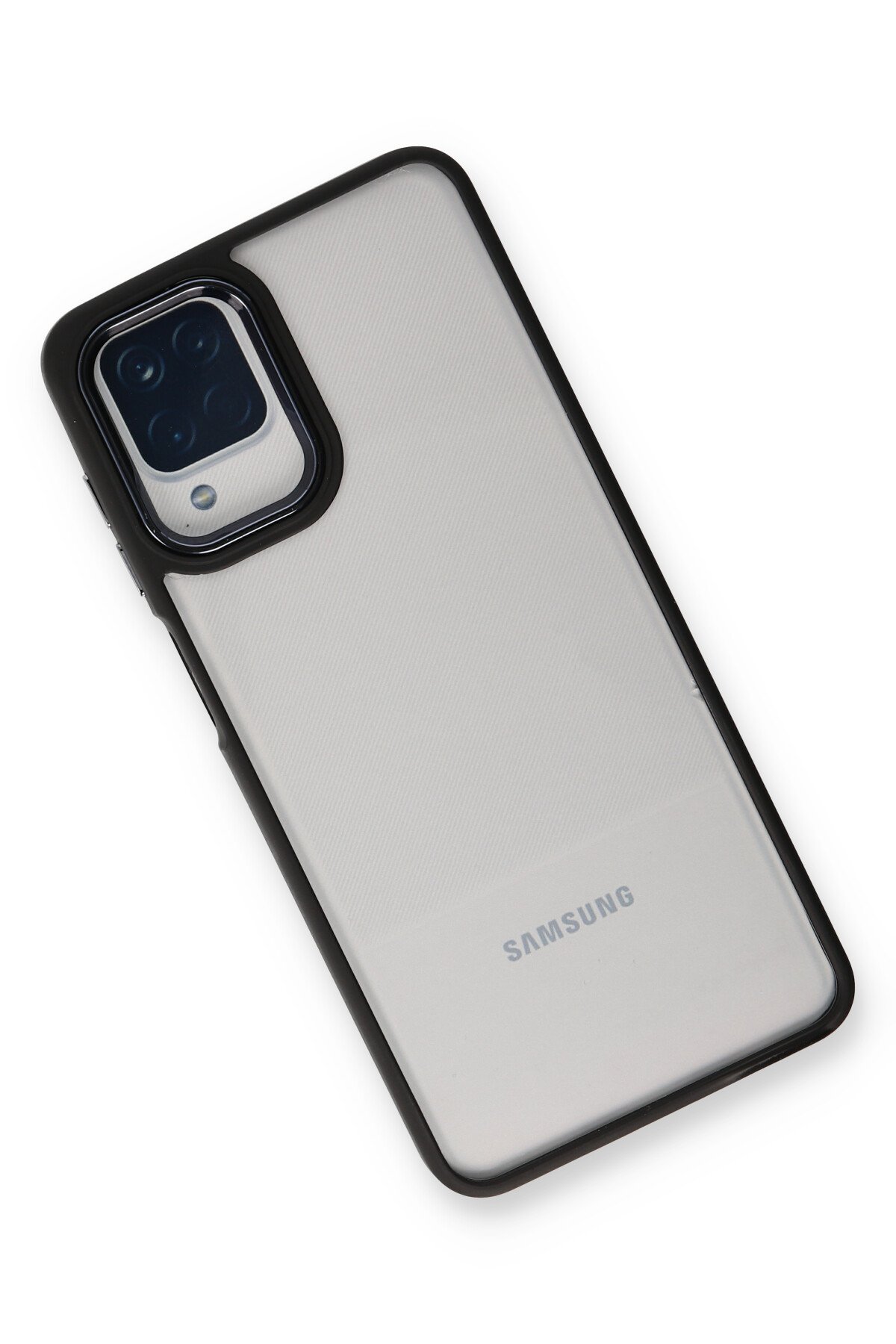 Newface Samsung Galaxy M12 Kılıf Elegant Kapak - Siyah