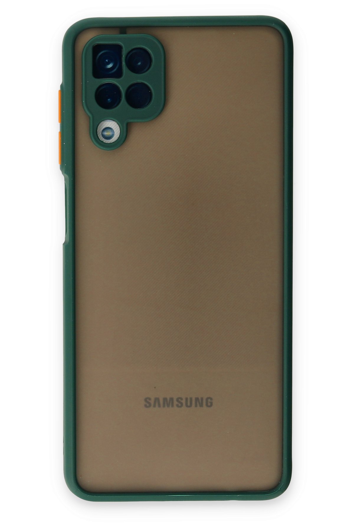 Newface Samsung Galaxy M12 Kılıf Sofya Yüzüklü Silikon Kapak - Siyah