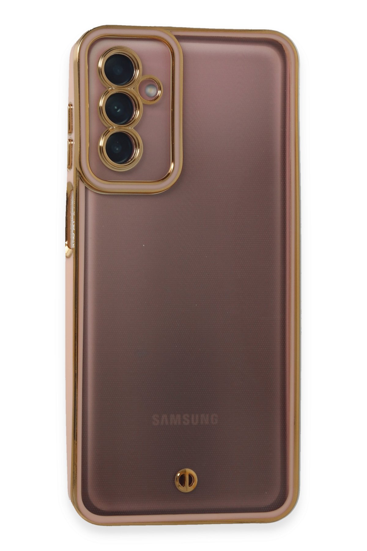 Newface Samsung Galaxy M13 Kılıf Platin Silikon - Pembe