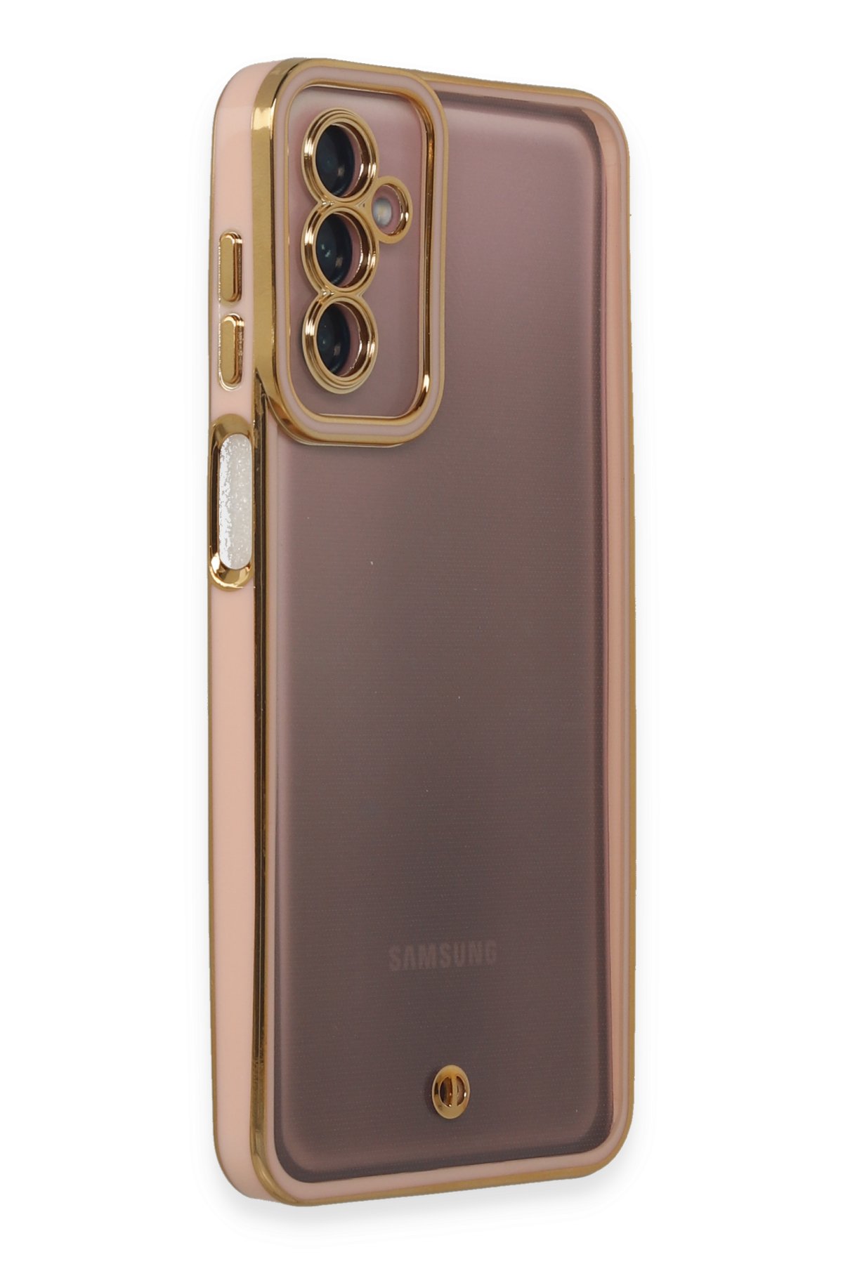 Newface Samsung Galaxy M13 Kılıf Platin Silikon - Pembe