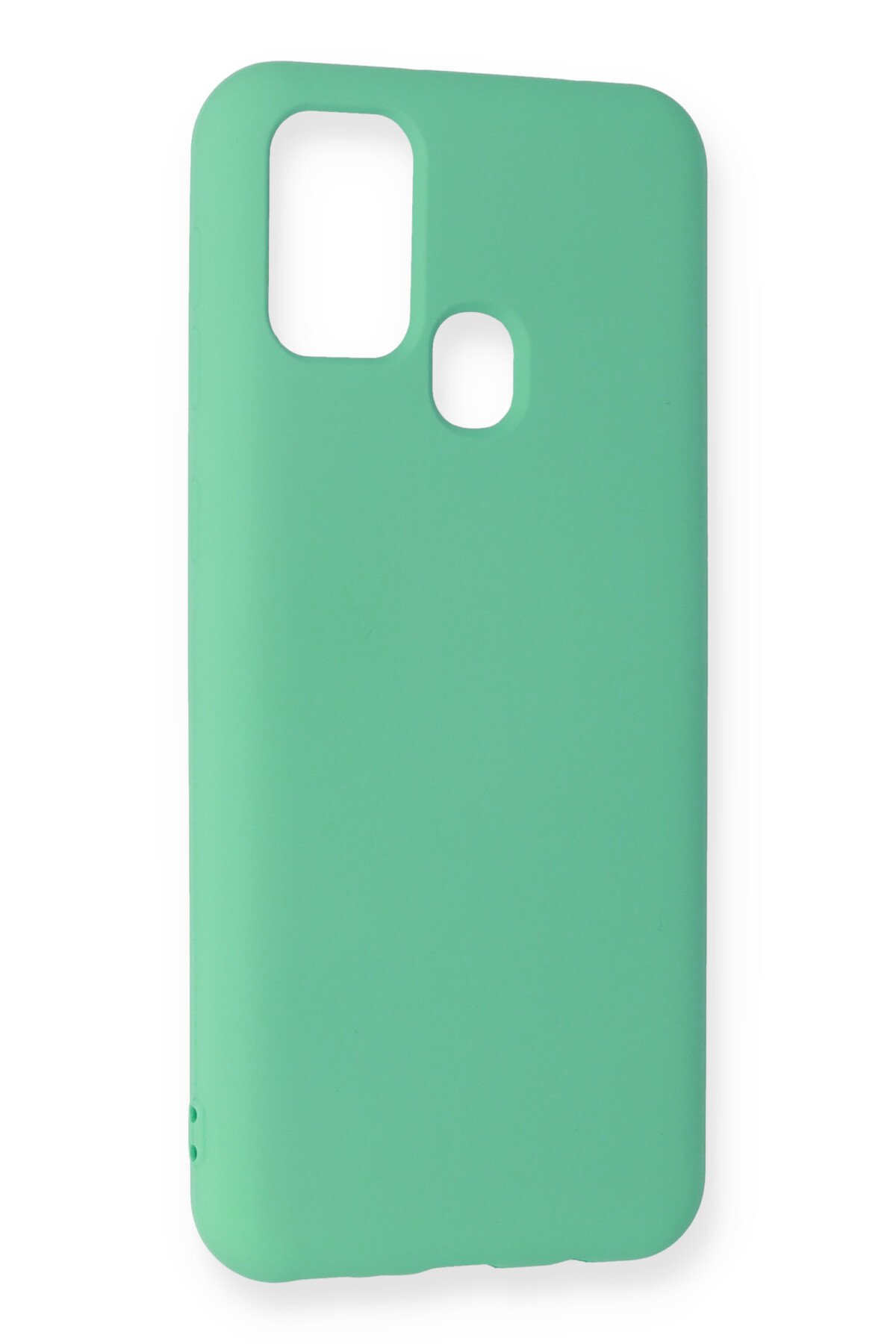 Newface Samsung Galaxy M31 Kılıf Miami Şeffaf Silikon - Koyu Yeşil