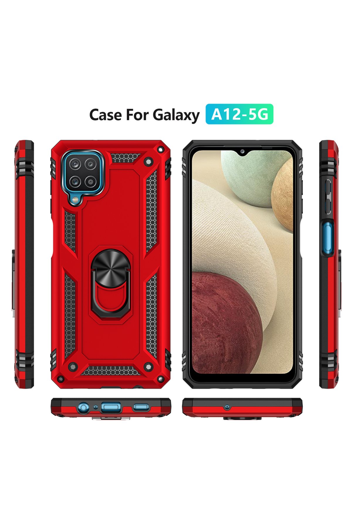 Newface Samsung Galaxy M32 Kılıf Mega Standlı Silikon - Mor