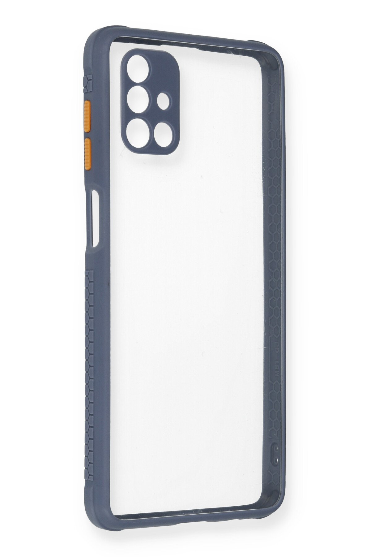 Newface Samsung Galaxy M51 Kılıf Palm Buzlu Kamera Sürgülü Silikon - Siyah