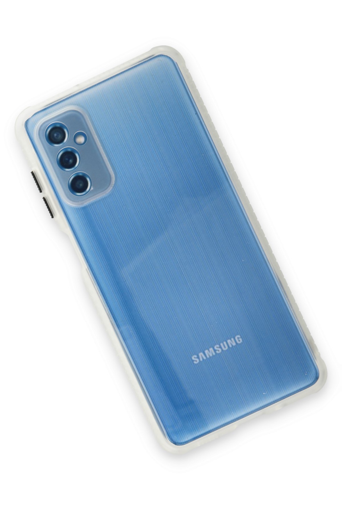 Newface Samsung Galaxy M52 5G Kılıf Miami Şeffaf Silikon - Koyu Yeşil