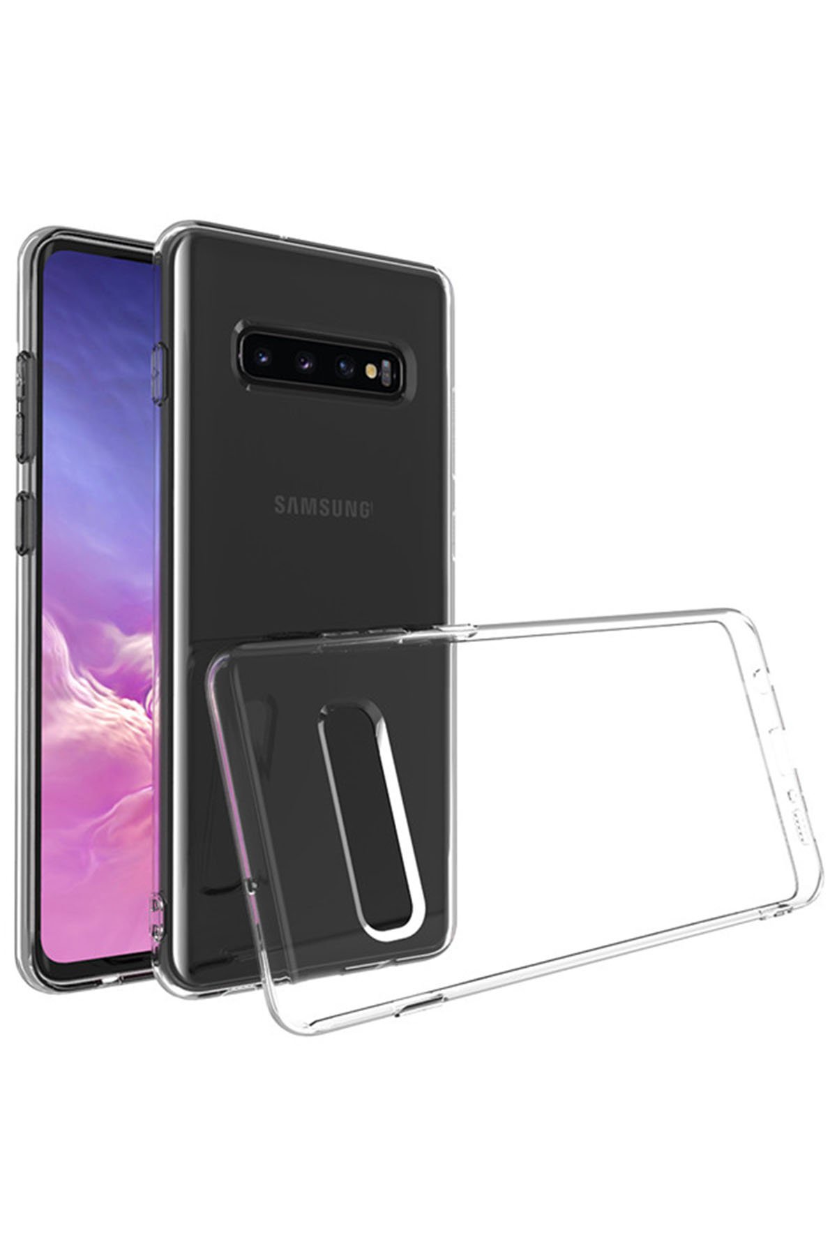 Newface Samsung Galaxy S10 Plus Kılıf First Silikon - Bordo