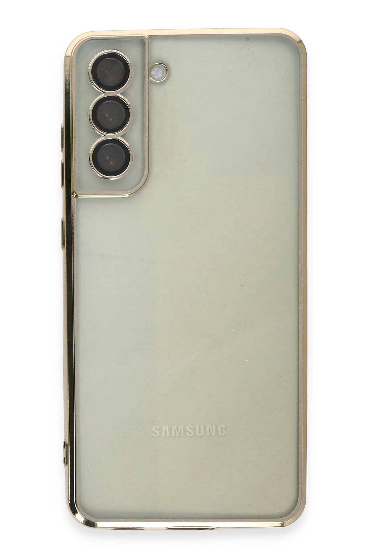 Newface Samsung Galaxy S21 FE Kılıf Pars Lens Yüzüklü Silikon - Kırmızı