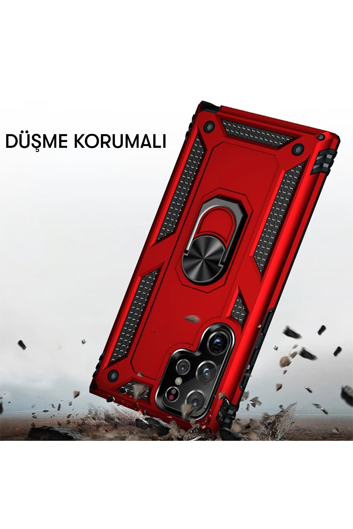 Newface Samsung Galaxy S22 Ultra Kılıf Magneticsafe Şeffaf Silikon - Şeffaf