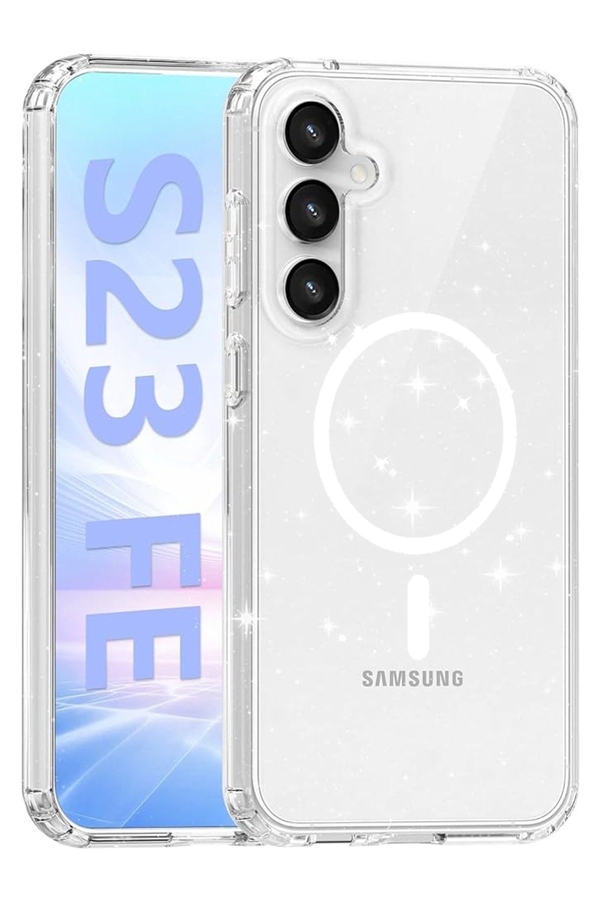 Newface Samsung Galaxy S23 FE Kılıf Zuma Kartvizitli Yüzüklü Silikon - Lacivert