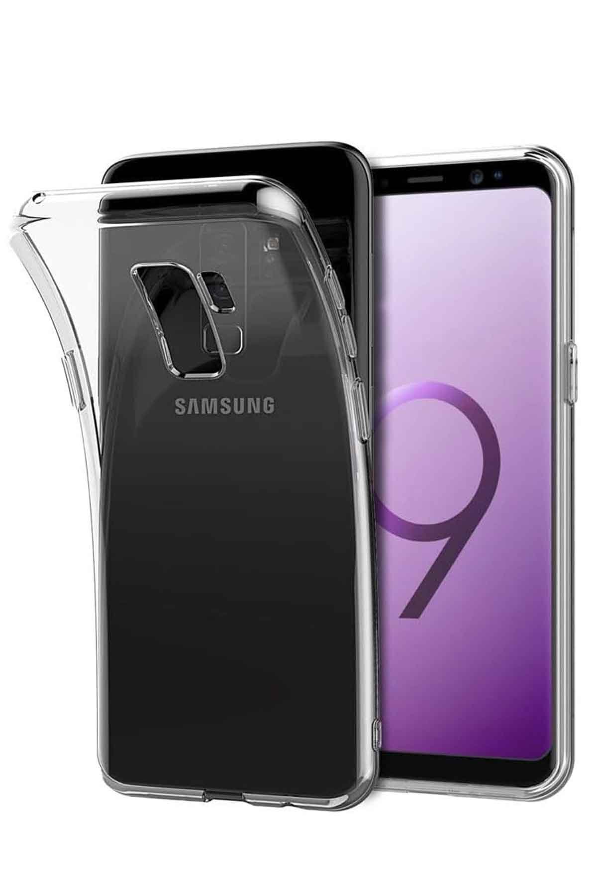 Newface Samsung Galaxy S9 Kılıf Simli Katmanlı Silikon - Turkuaz