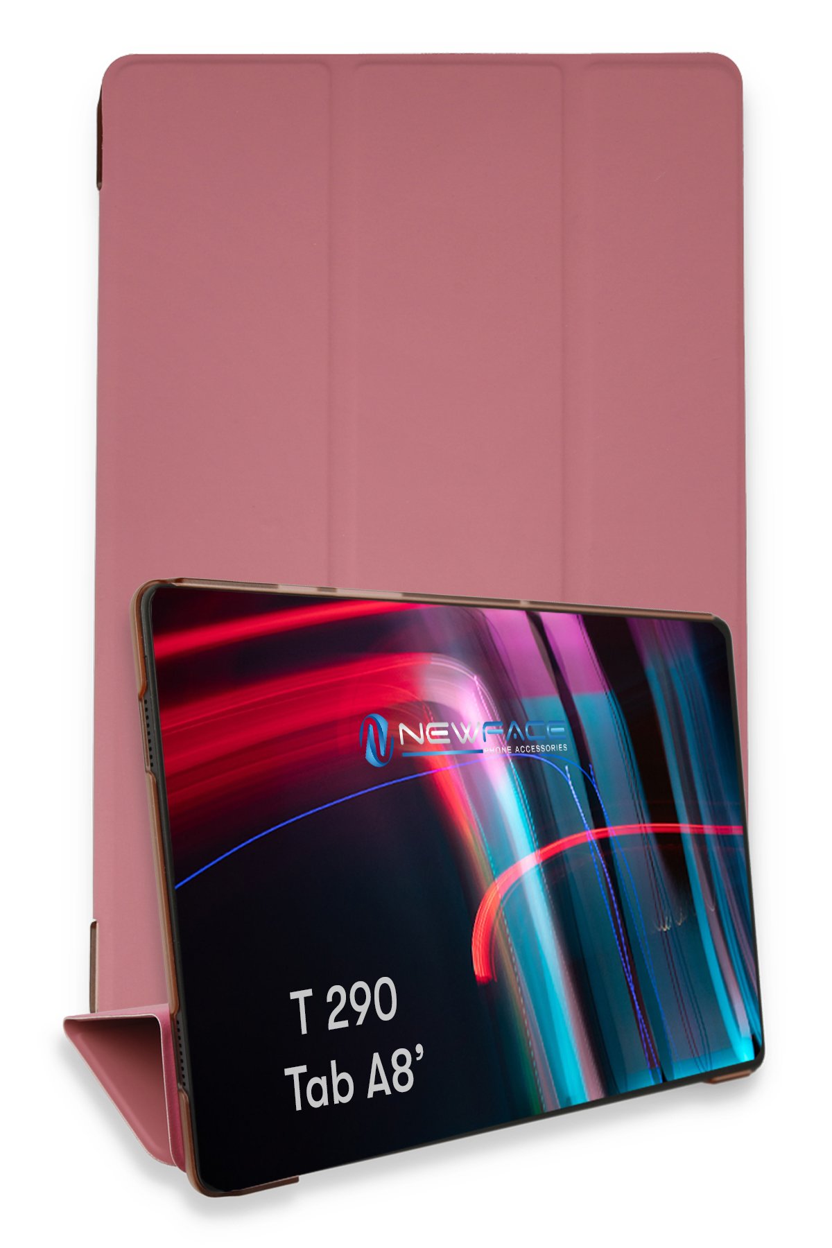 Newface Samsung Galaxy T290 Tab A 8 Kılıf Tablet Smart Kılıf - Kırmızı