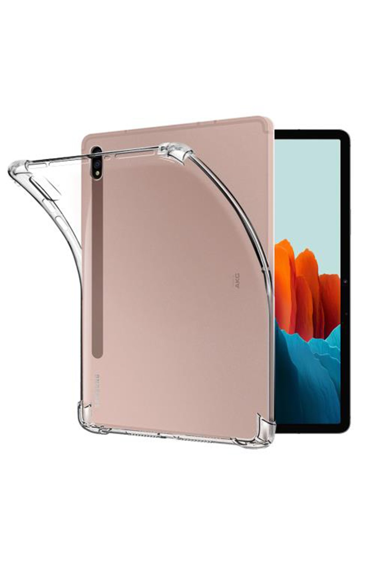 Newface Samsung Galaxy X800 Tab S8 Plus 12.4 Kılıf Tablet Smart Kılıf - Mavi