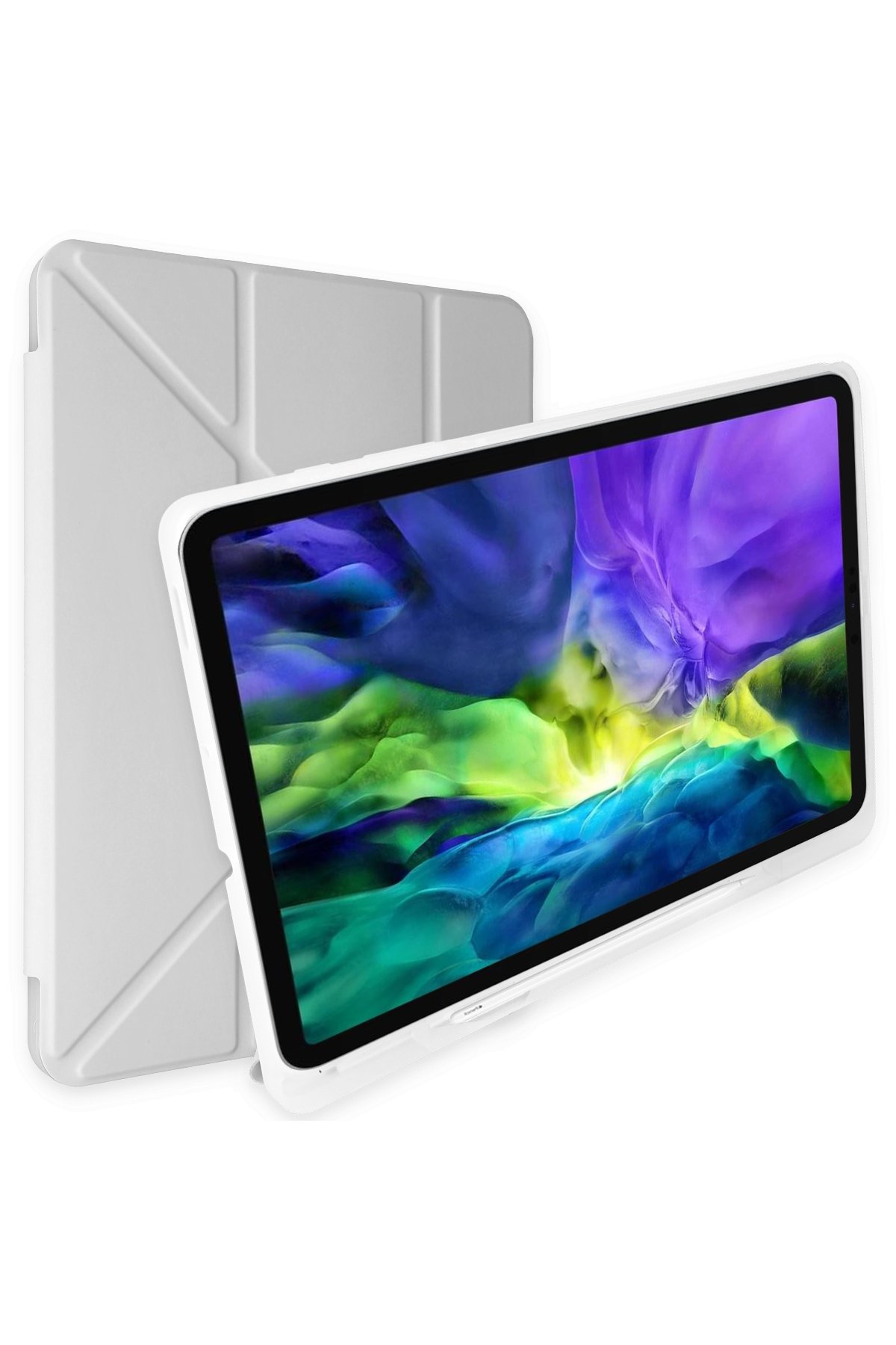 Newface Samsung Galaxy X800 Tab S8 Plus 12.4 Kılıf Kalemlikli Mars Tablet Kılıfı - Rose Gold