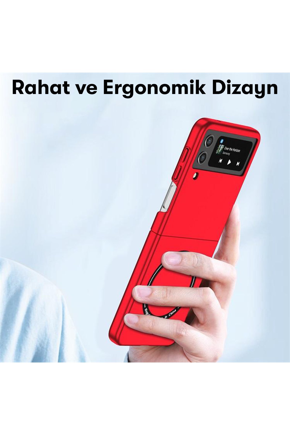 Newface Samsung Galaxy Z Flip 3 Kılıf Fold TPU Silikon - Şeffaf