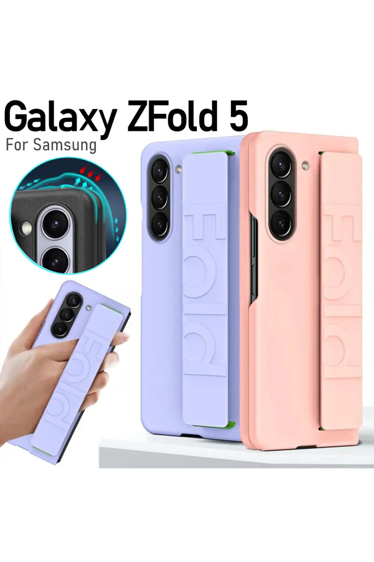 Newface Samsung Galaxy Z Fold 5 Valdez Metal Kamera Lens - Siyah