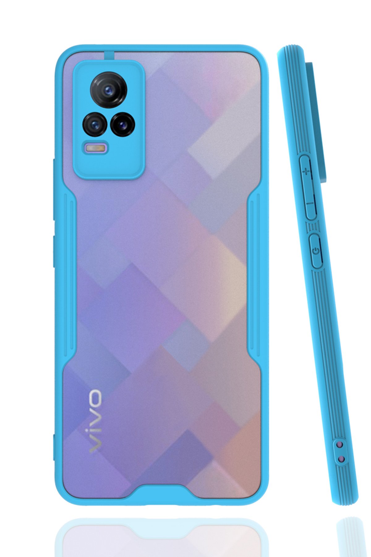 Newface Vivo V21e Kılıf Platin Silikon - Siyah