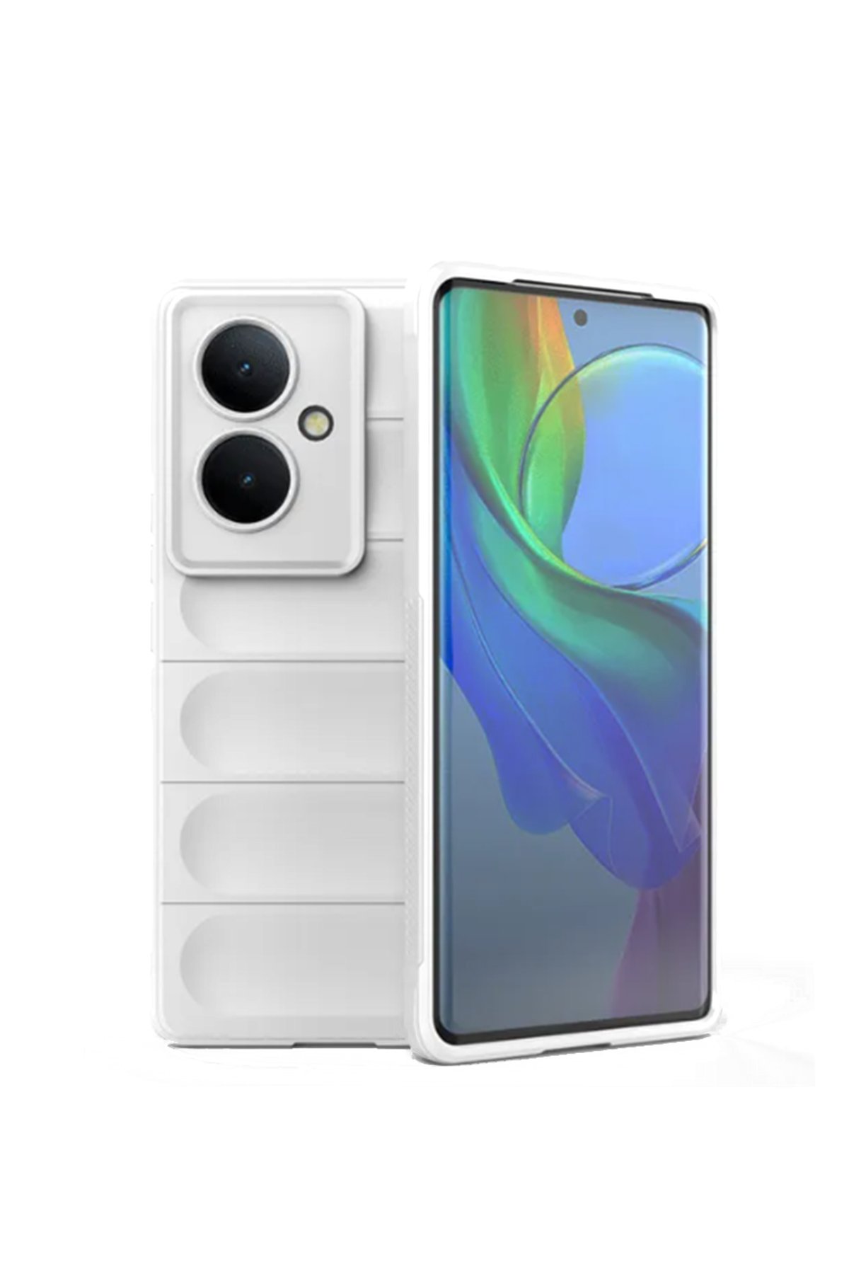 Newface Vivo V29 Lite Kılıf Nano içi Kadife Silikon - Siyah