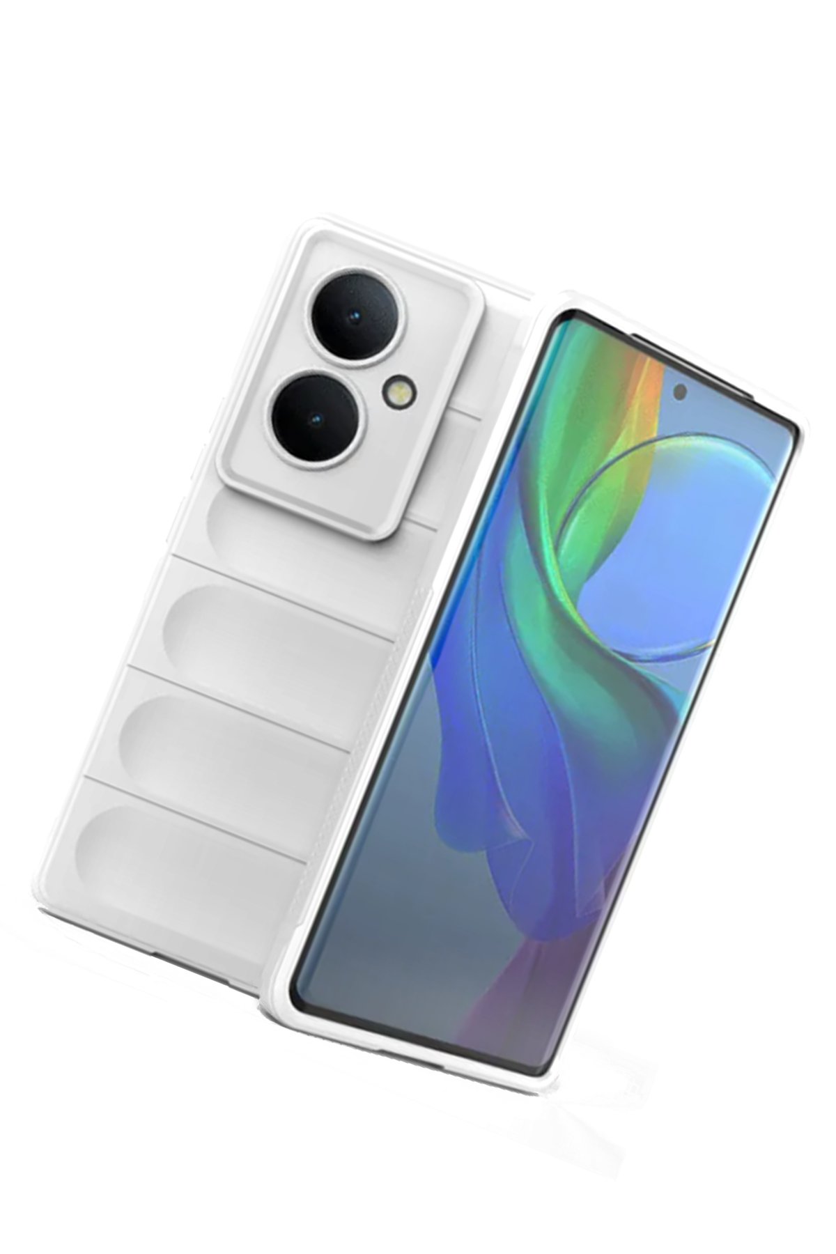 Newface Vivo V29 Lite Kılıf Nano içi Kadife Silikon - Siyah