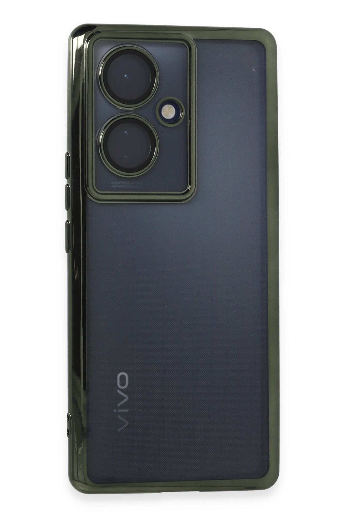 Newface Vivo V29 Lite Kılıf Razer Lensli Silikon - Açık Mavi