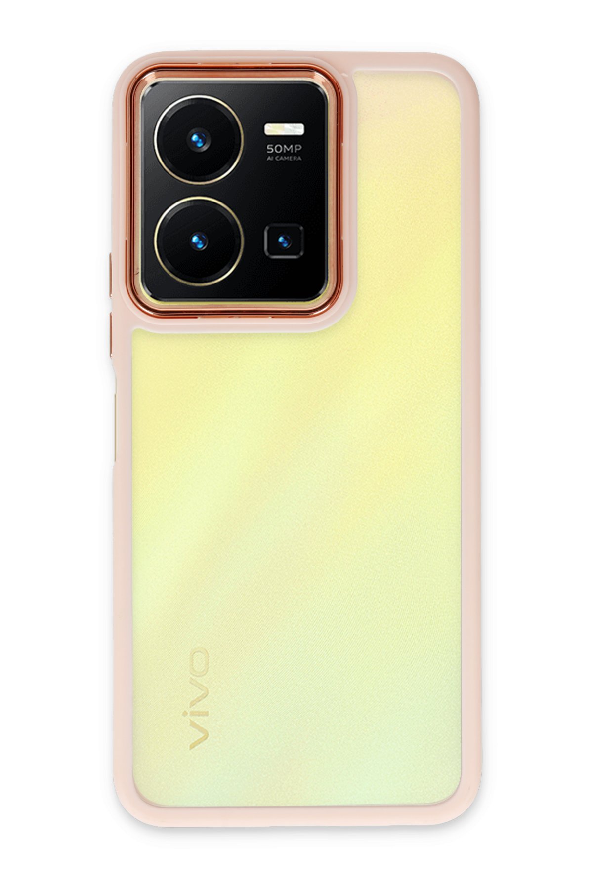 Newface Vivo Y22S Kılıf Pars Lens Yüzüklü Silikon - Yeşil