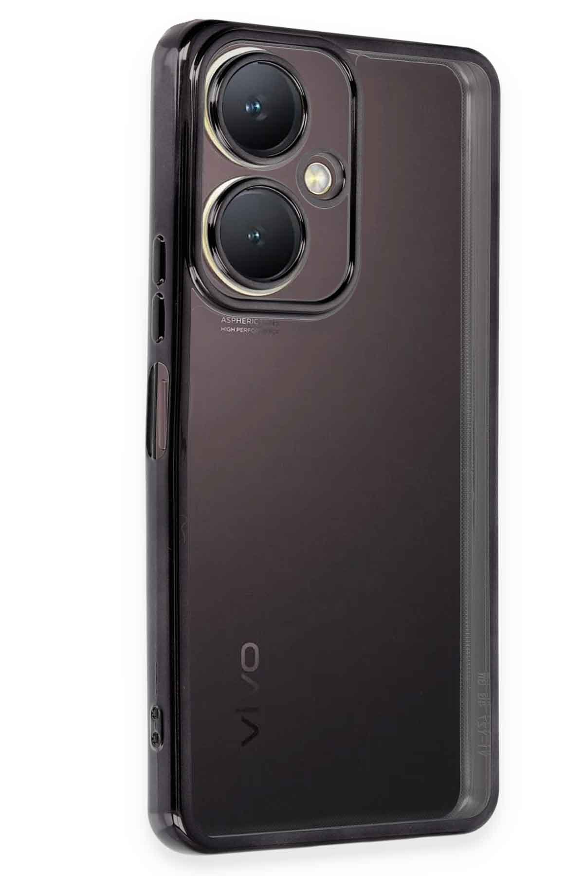 Newface Vivo Y27 Kılıf Nano içi Kadife Silikon - Lila