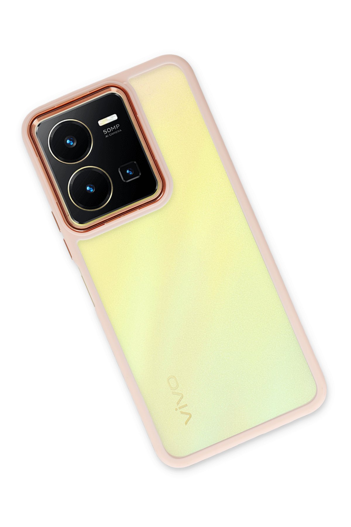 Newface Vivo Y35 Kılıf Loop Deri Silikon - Kahverengi