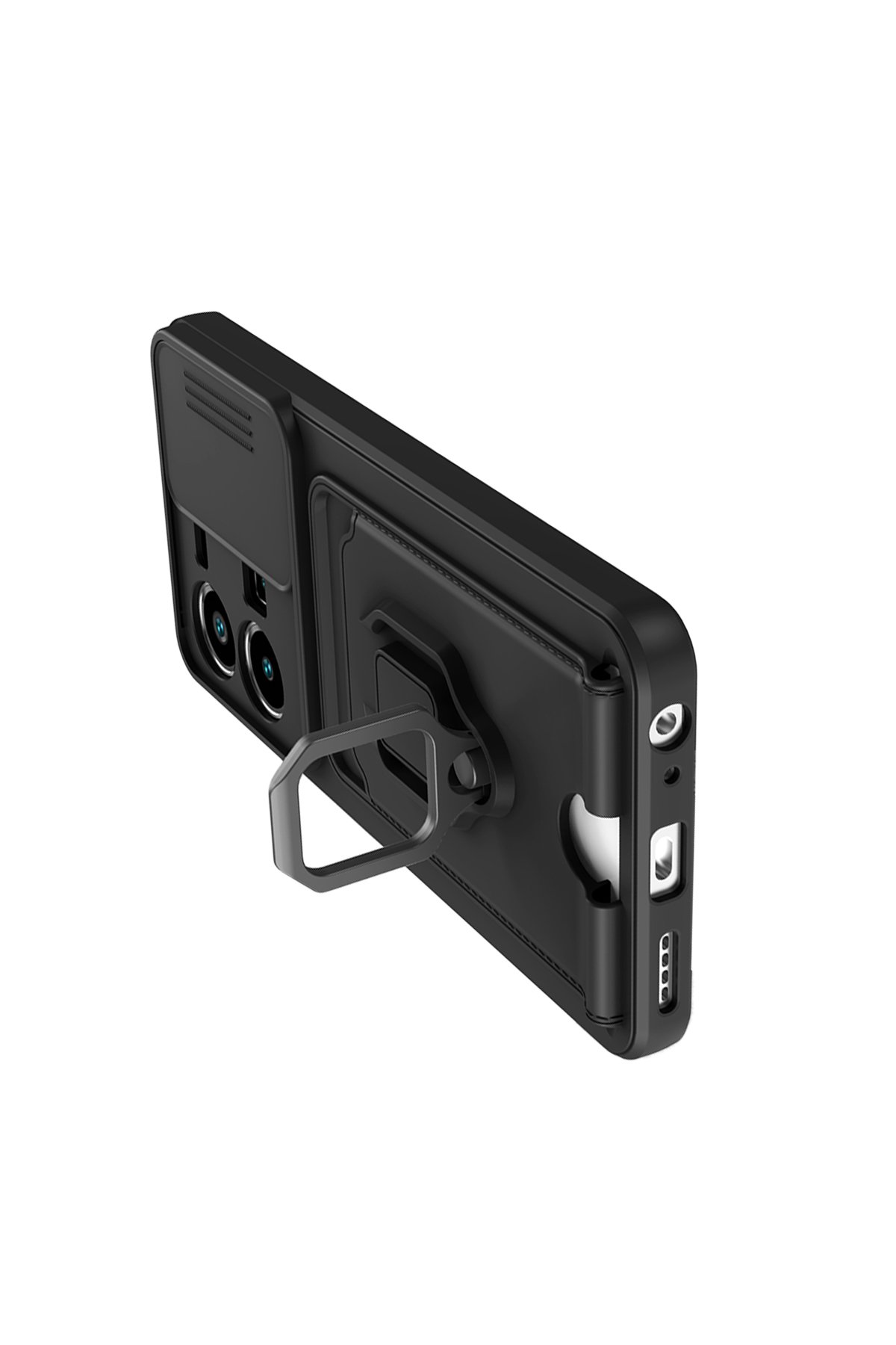 Newface Vivo Y35 Kılıf Loop Deri Silikon - Kahverengi