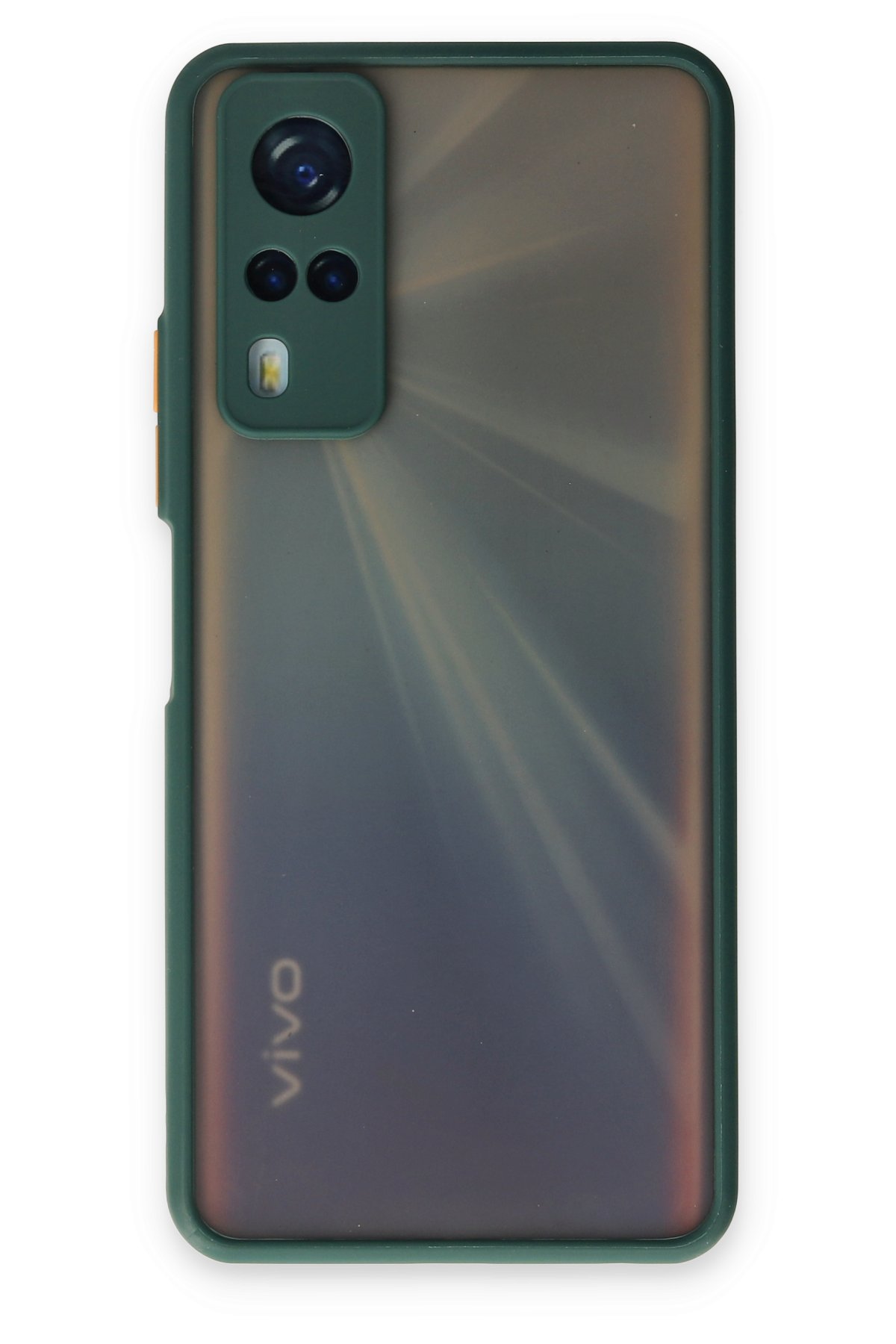 Newface Vivo Y51A Kılıf Palm Buzlu Kamera Sürgülü Silikon - Pembe